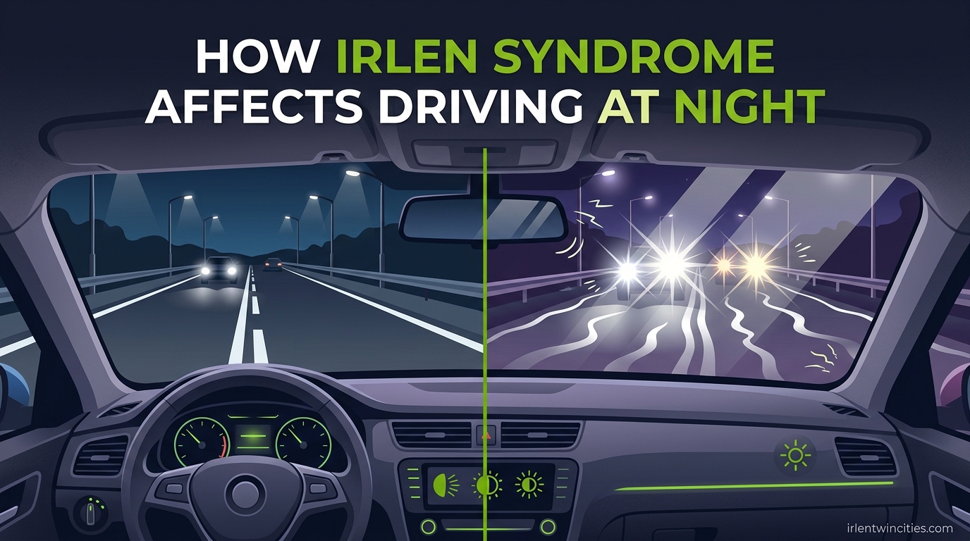 How Irlen Syndrome Affects Driving at Night