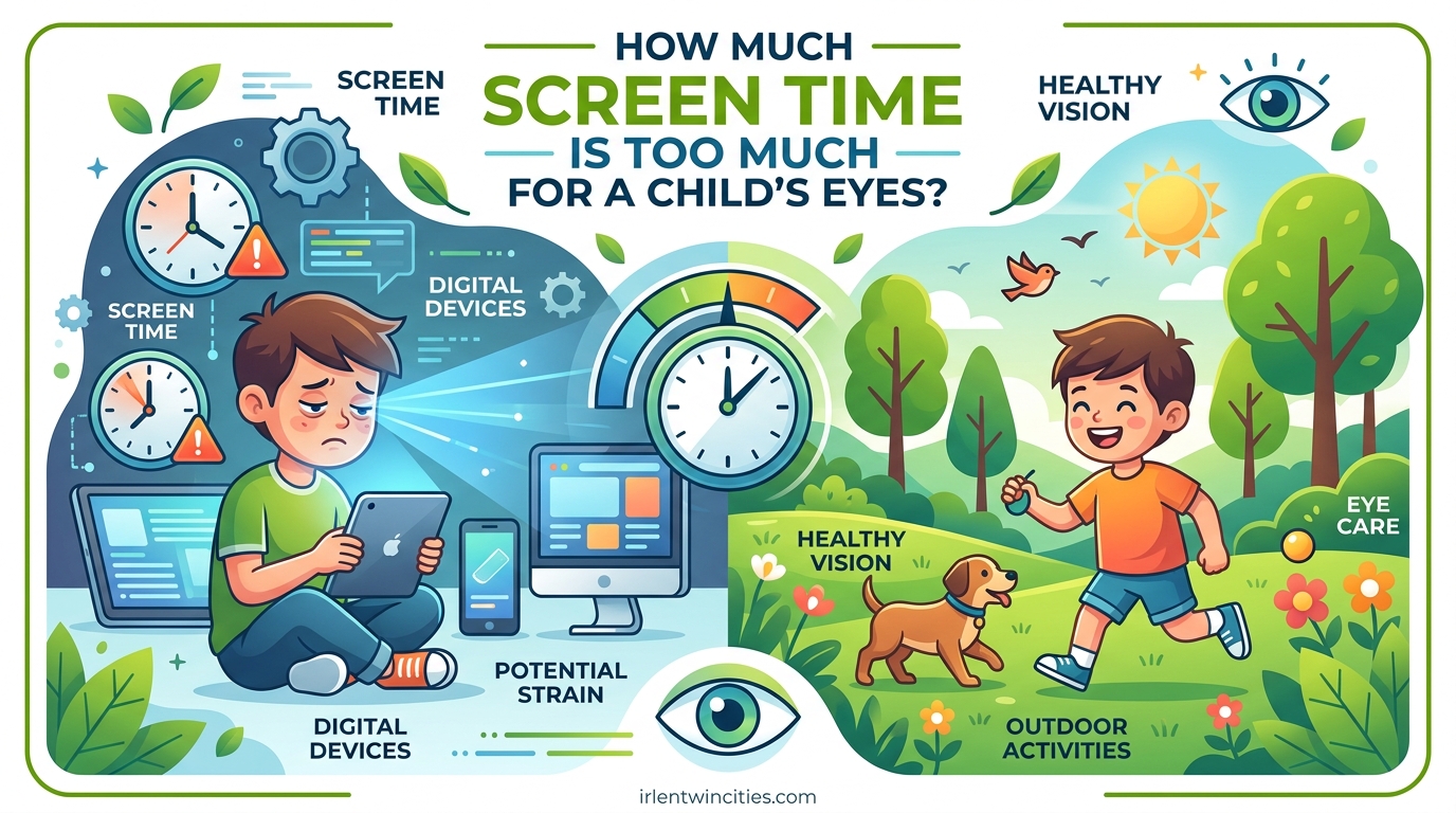 How Much Screen Time Is Too Much for a Child's Eyes
