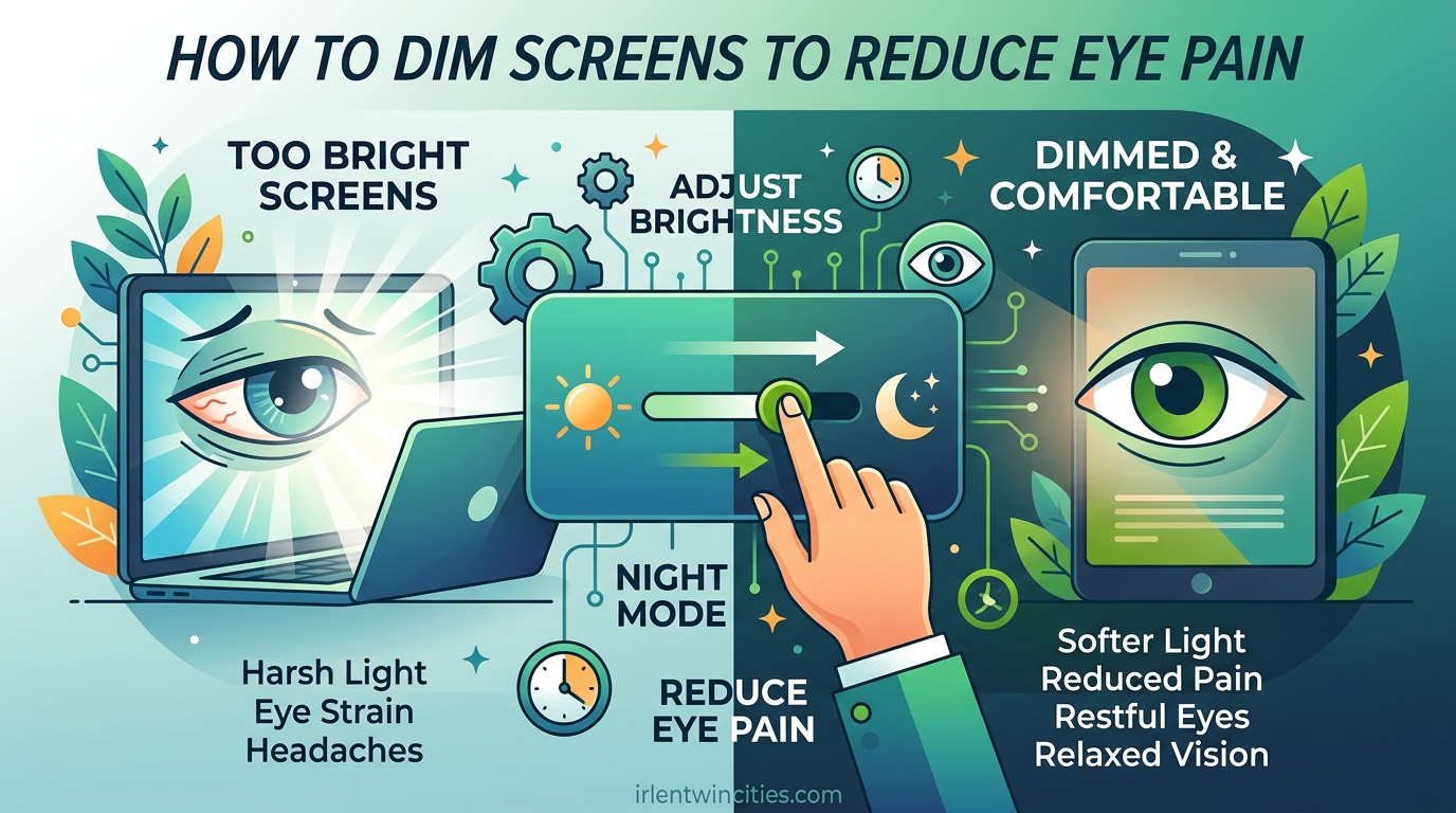 How to Dim Screens to Reduce Eye Pain