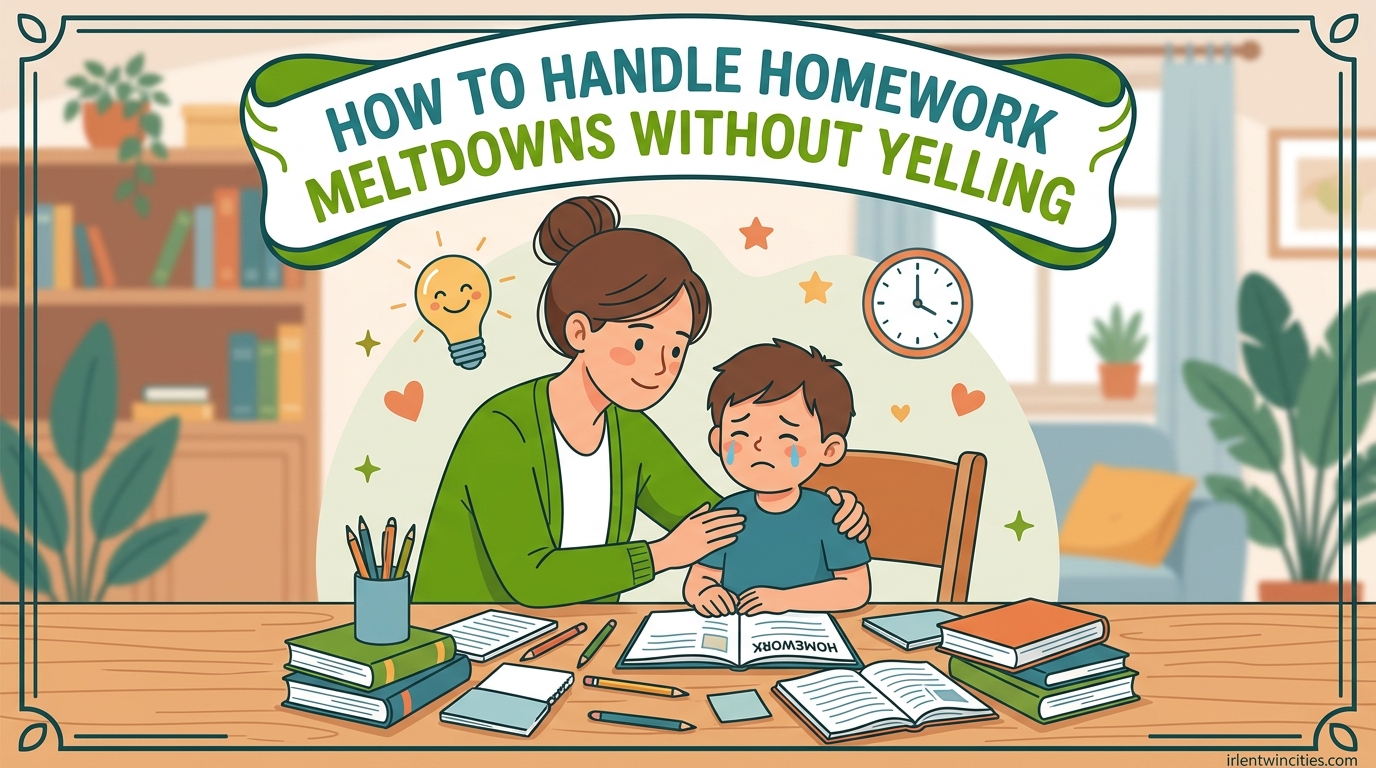 How to Handle Homework Meltdowns Without Yelling