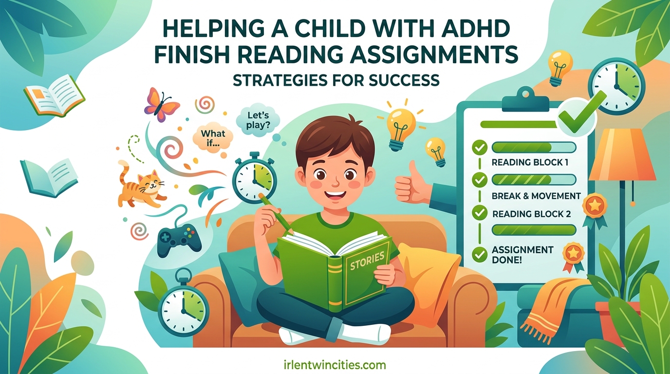 How to Help a Child With ADHD Finish Reading Assignments