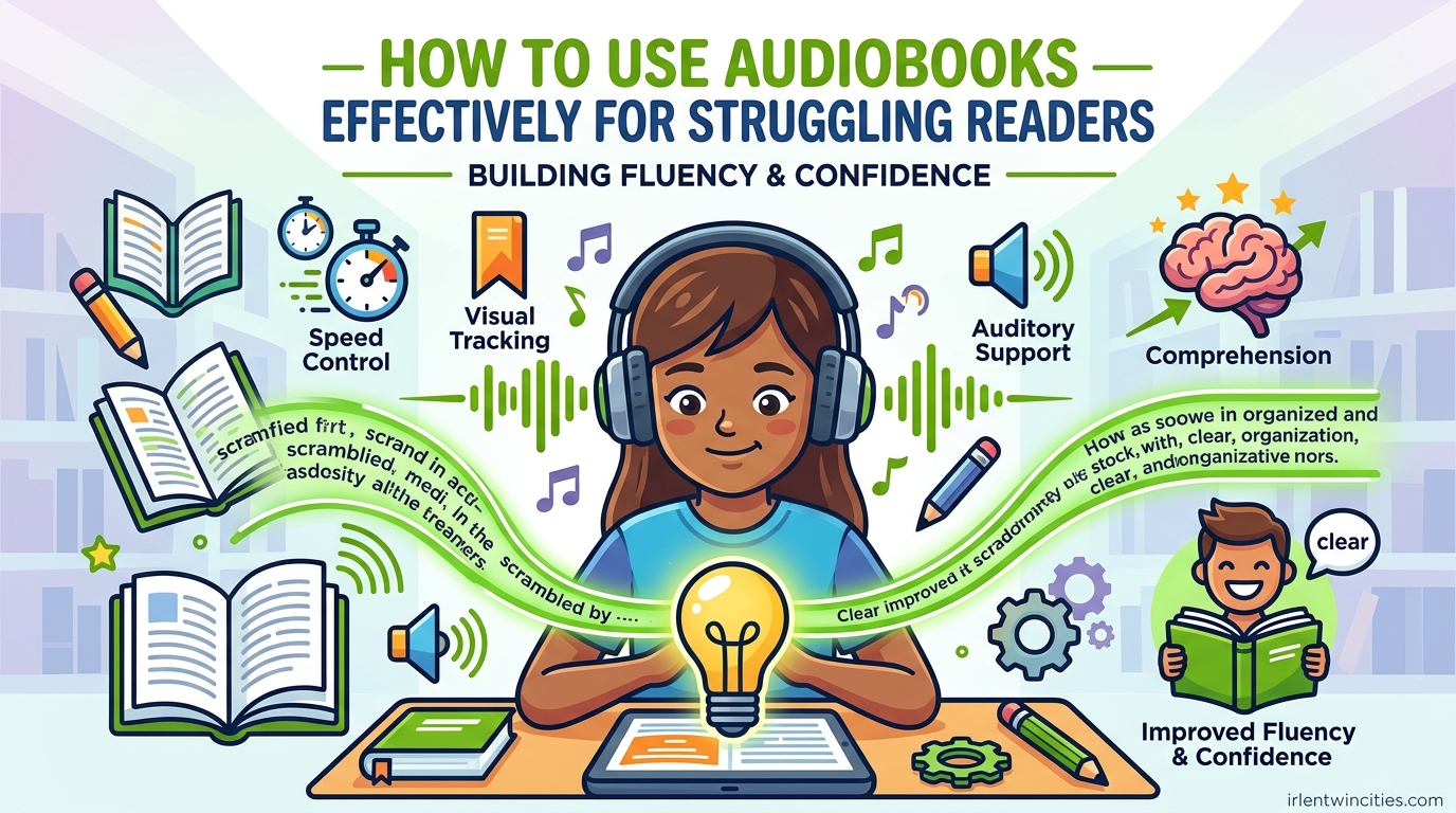 How to Use Audiobooks Effectively for Struggling Readers