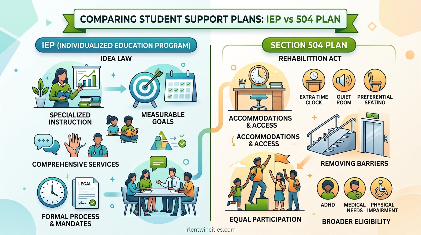 IEP vs 504 Plan
