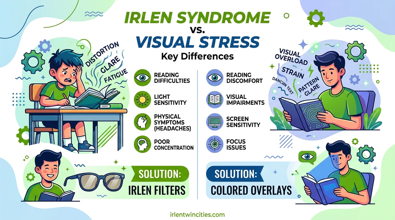 Irlen Syndrome vs Visual Stress