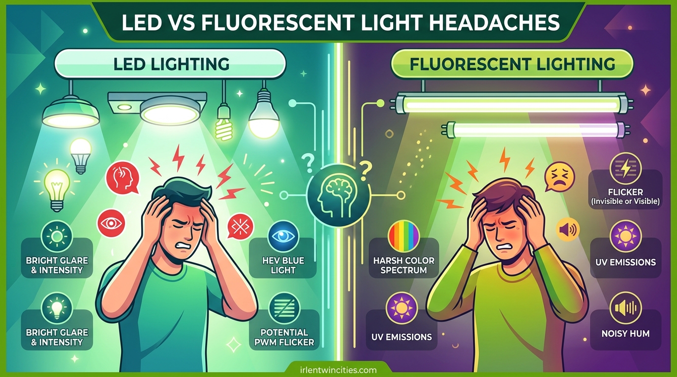 LED vs Fluorescent Light Headaches