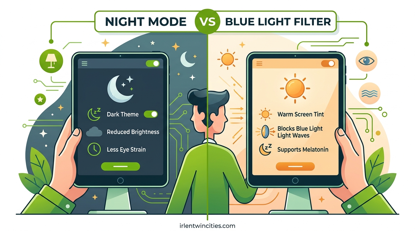 Night Mode vs Blue Light Filter
