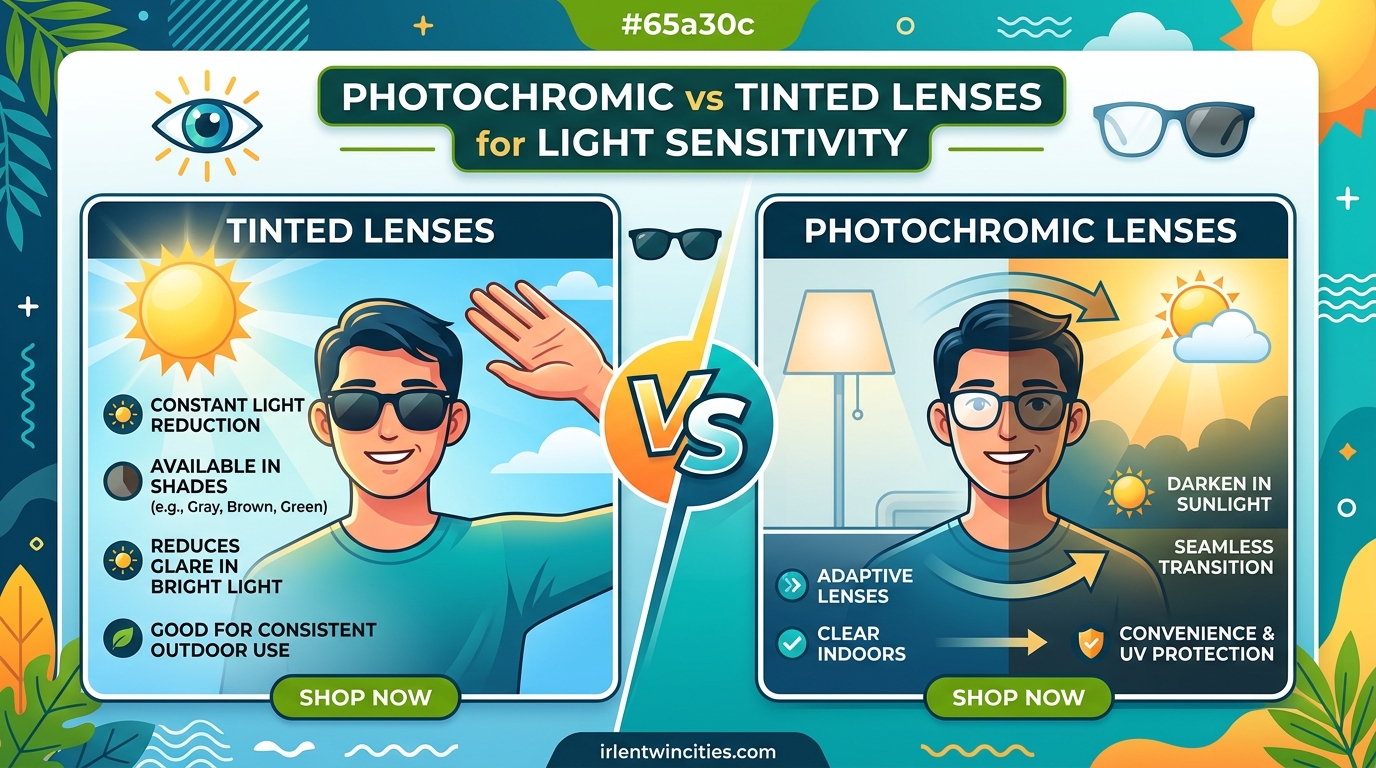 Photochromic vs Tinted Lenses for Light Sensitivity