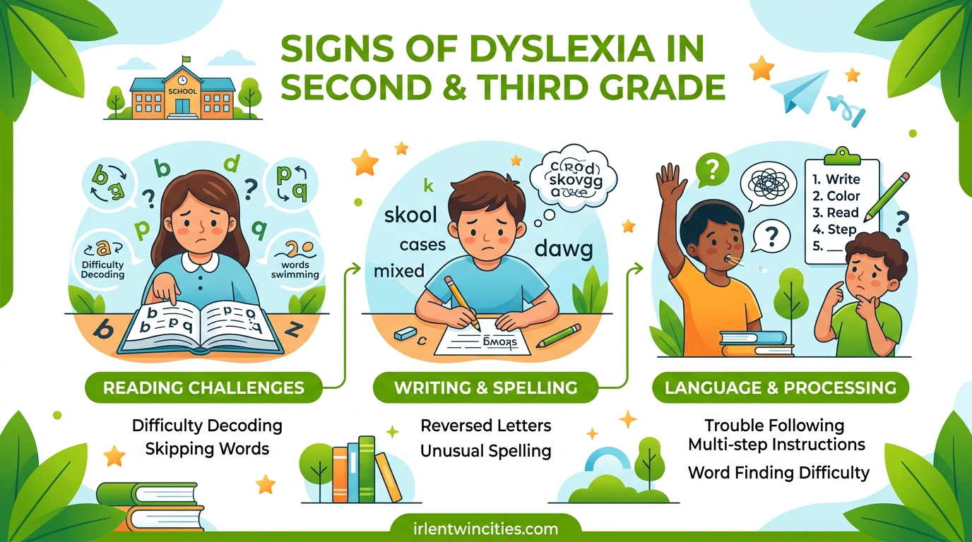 Signs of Dyslexia in Second and Third Grade