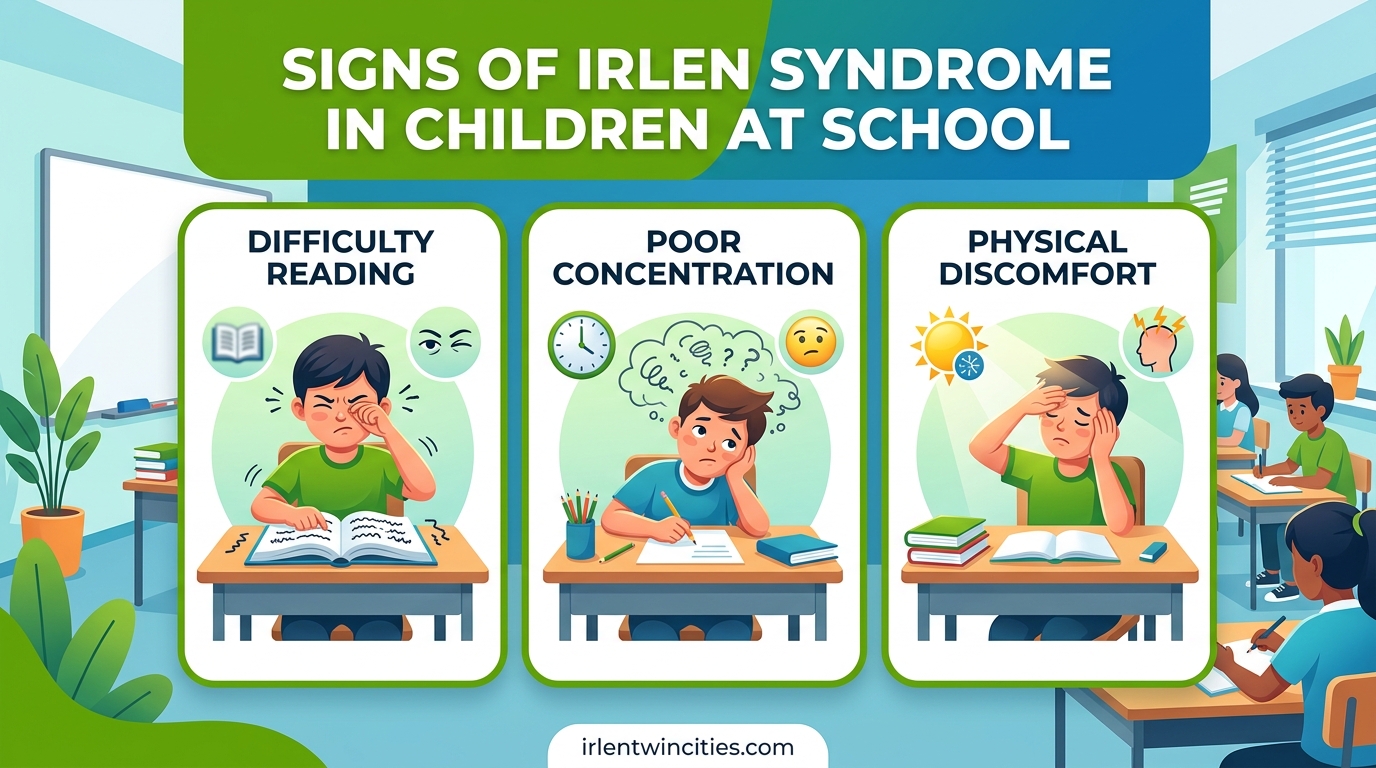 Signs of Irlen Syndrome in Children at School