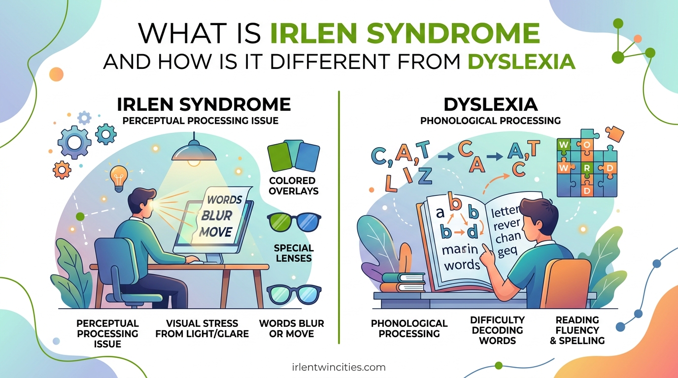 What is Irlen Syndrome and how is it different from dyslexia