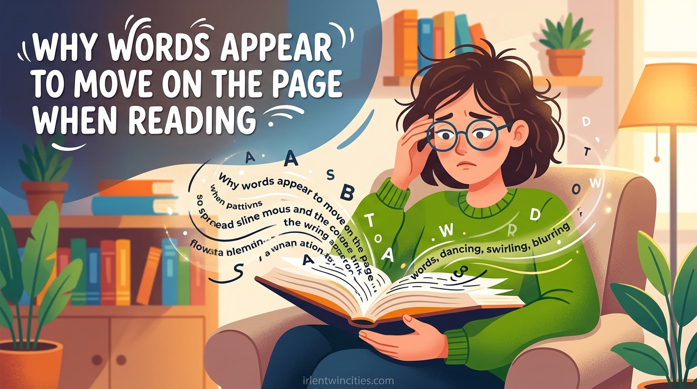 Why Words Appear to Move on the Page When Reading