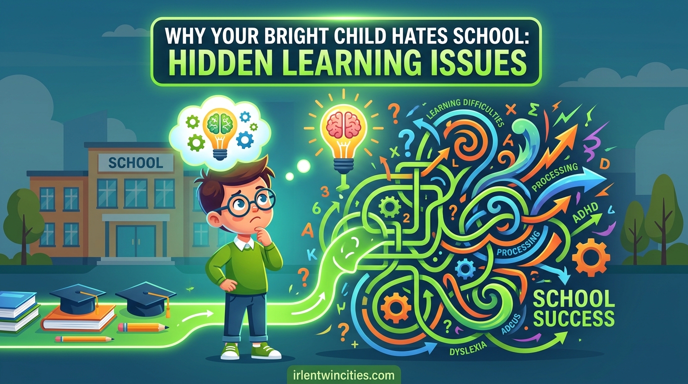 Why Your Bright Child Hates School Hidden Learning Issues