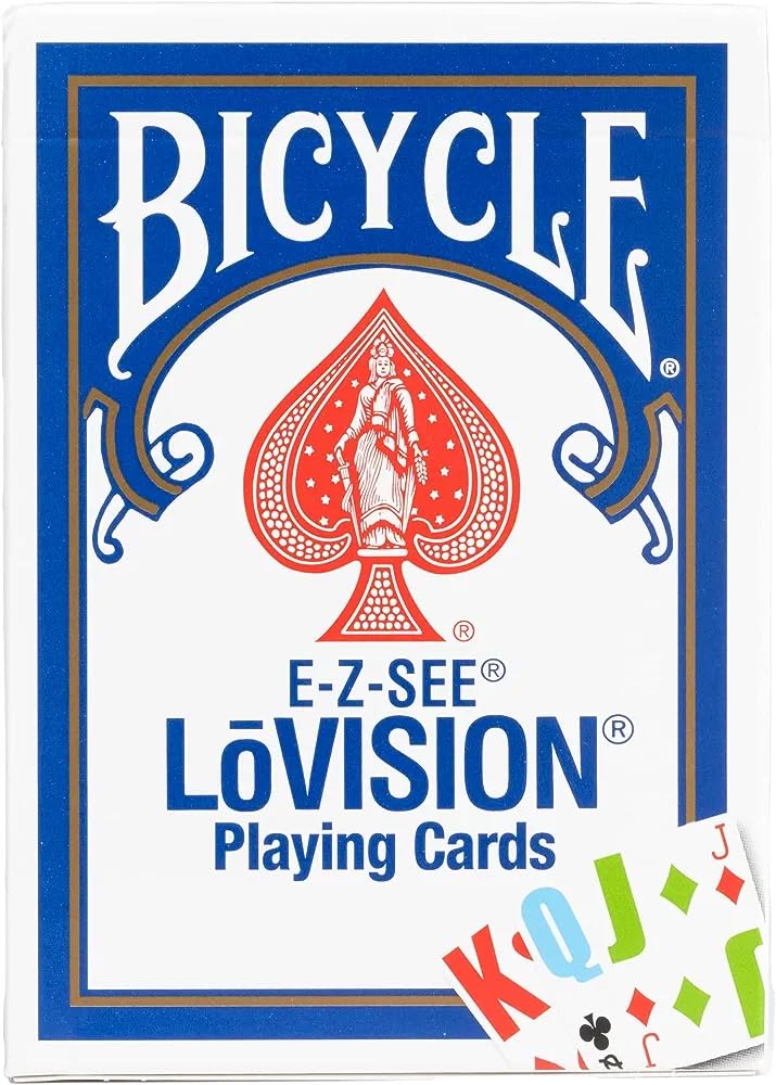 Bicycle E-Z See/Lo-Vision Playing Card Deck customer photo 1