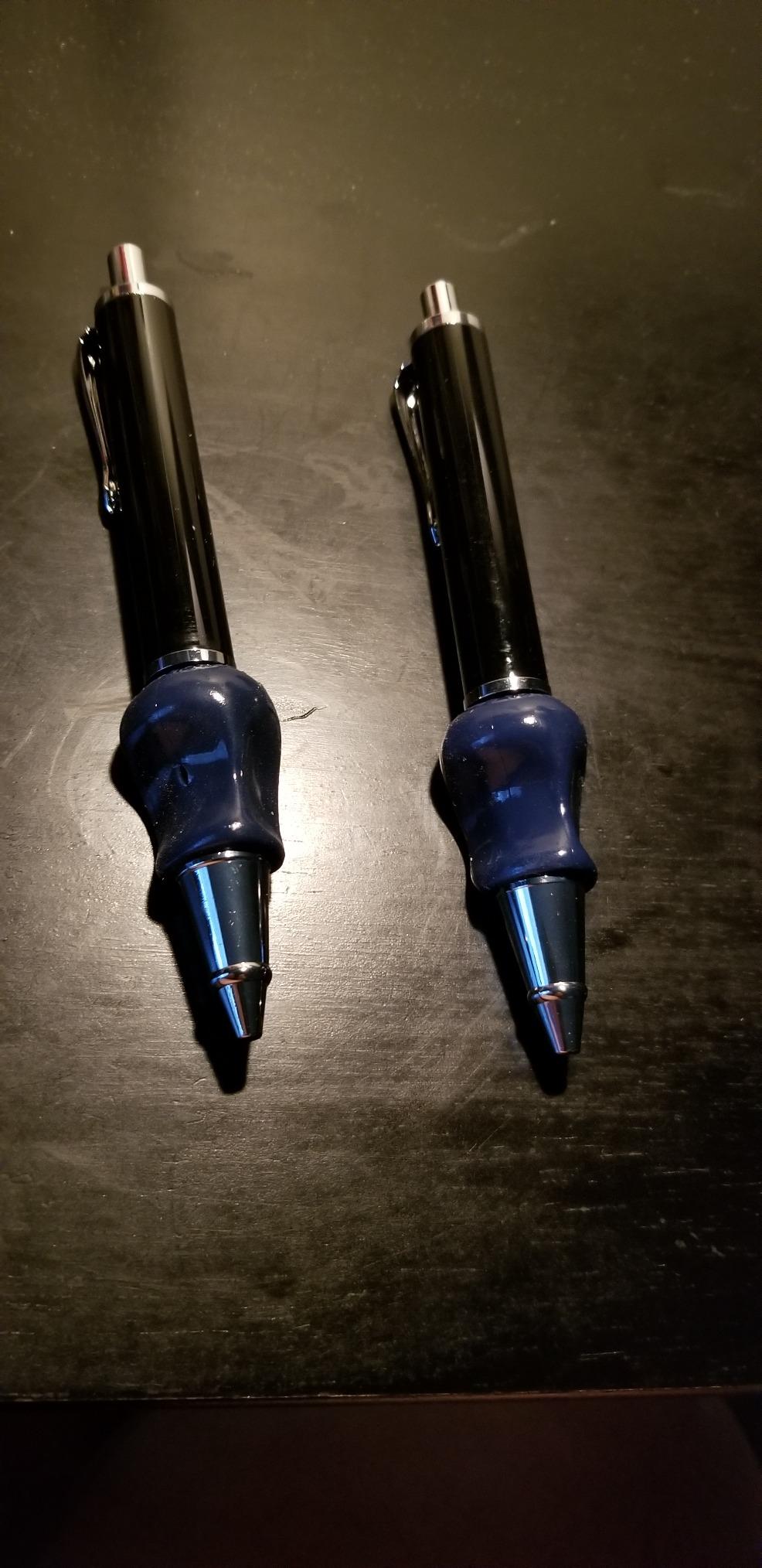 The Pencil Grip Heavyweight Mechanical Pencil Set, Ergonomic Weighted Pencil With Lead Refills - TPG-652, Black/Silver/Blue, 2 Piece set customer photo 1