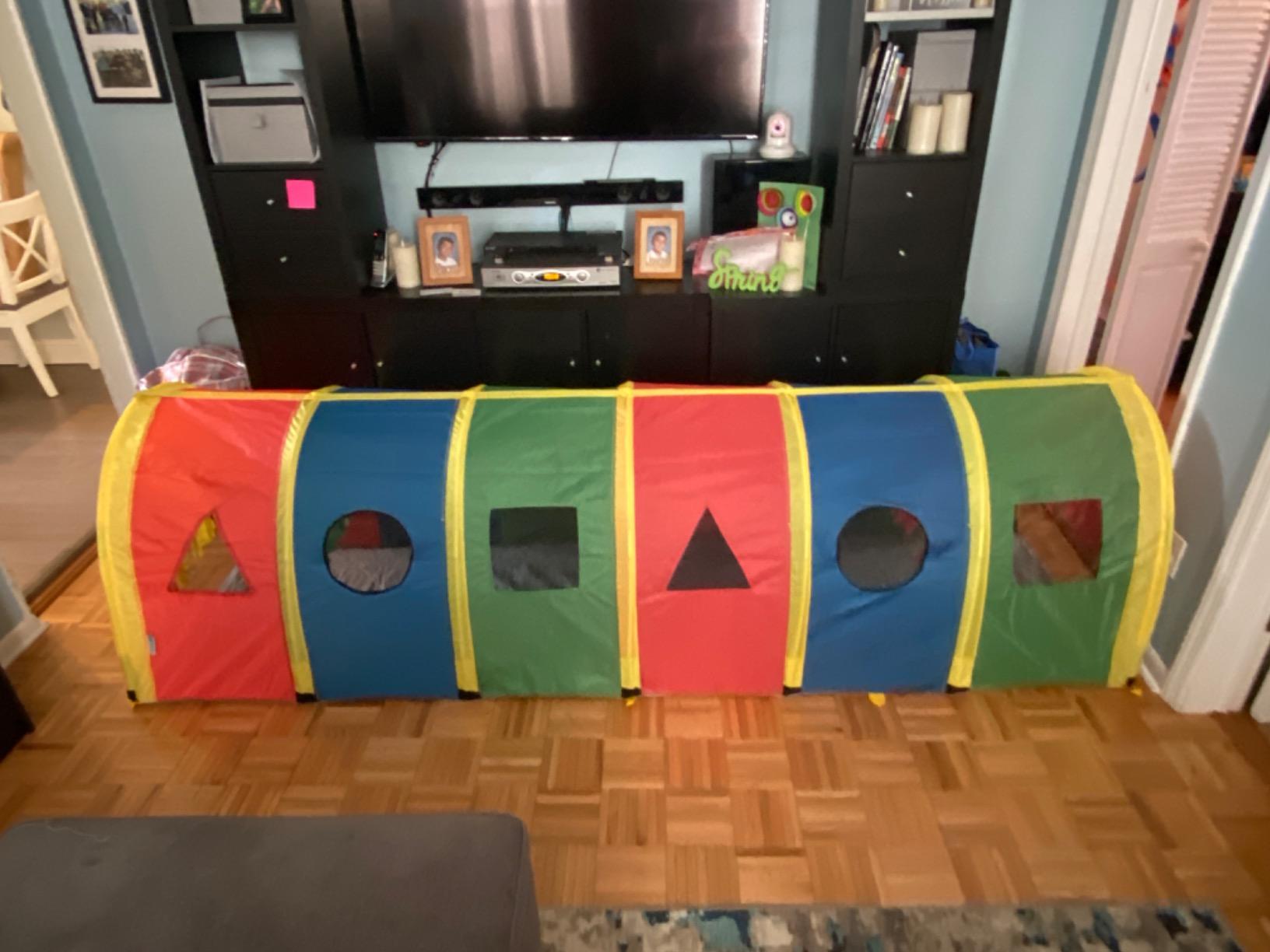 Pacific Play Tents 95200 Kids Super Sensory 9-Foot D Style Institutional Crawl Play Tunnel, 9' x 30