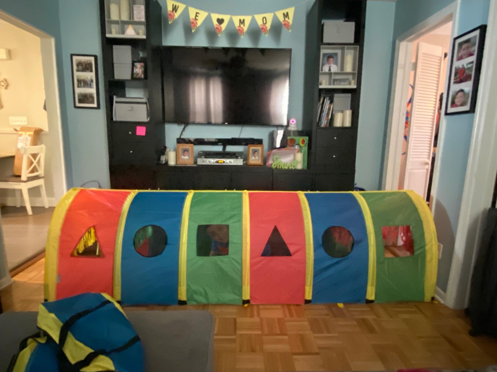 Pacific Play Tents 95200 Kids Super Sensory 9-Foot D Style Institutional Crawl Play Tunnel, 9' x 30