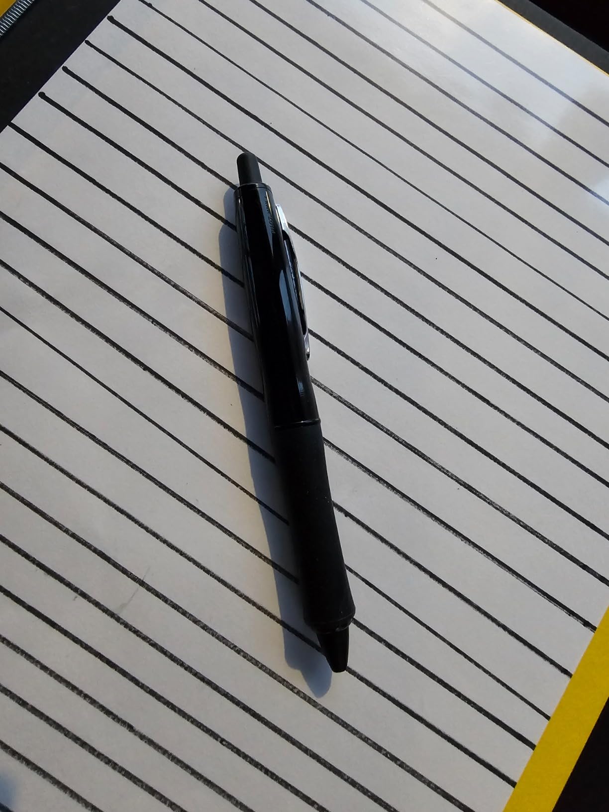PILOT Dr. Grip FullBlack Refillable & Retractable Ballpoint Pen, Medium Point, Black Ink, Single Pen (36193)- Ideal for School, Journaling & Office Writing customer photo 2