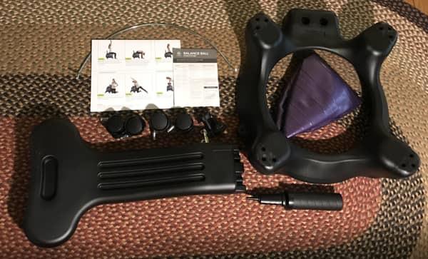 Gaiam Classic Balance Ball Chair - Ergonomic Stability Chair for Desk & Office | Yoga Ball Seat with Base, Air Pump, & Exercise Guide | Improves Posture & Core Strength (300 lb Capacity) customer photo 1