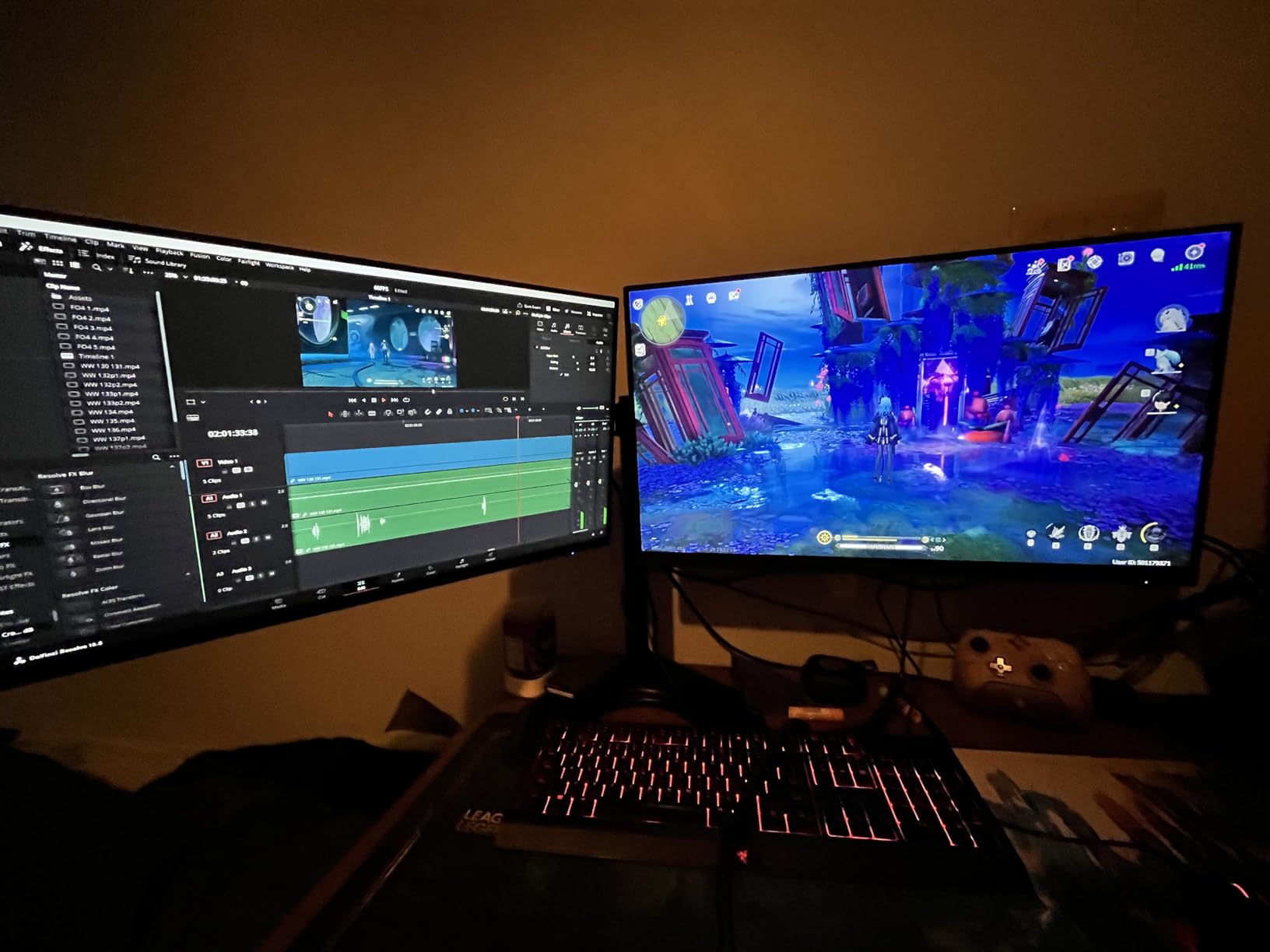 VIVO STAND-V002F Dual LED LCD Monitor Free-Standing Desk Stand for 2 Screens up to 27 Inch Heavy-Duty Fully Adjustable Arms with Max VESA 100x100mm customer photo 1