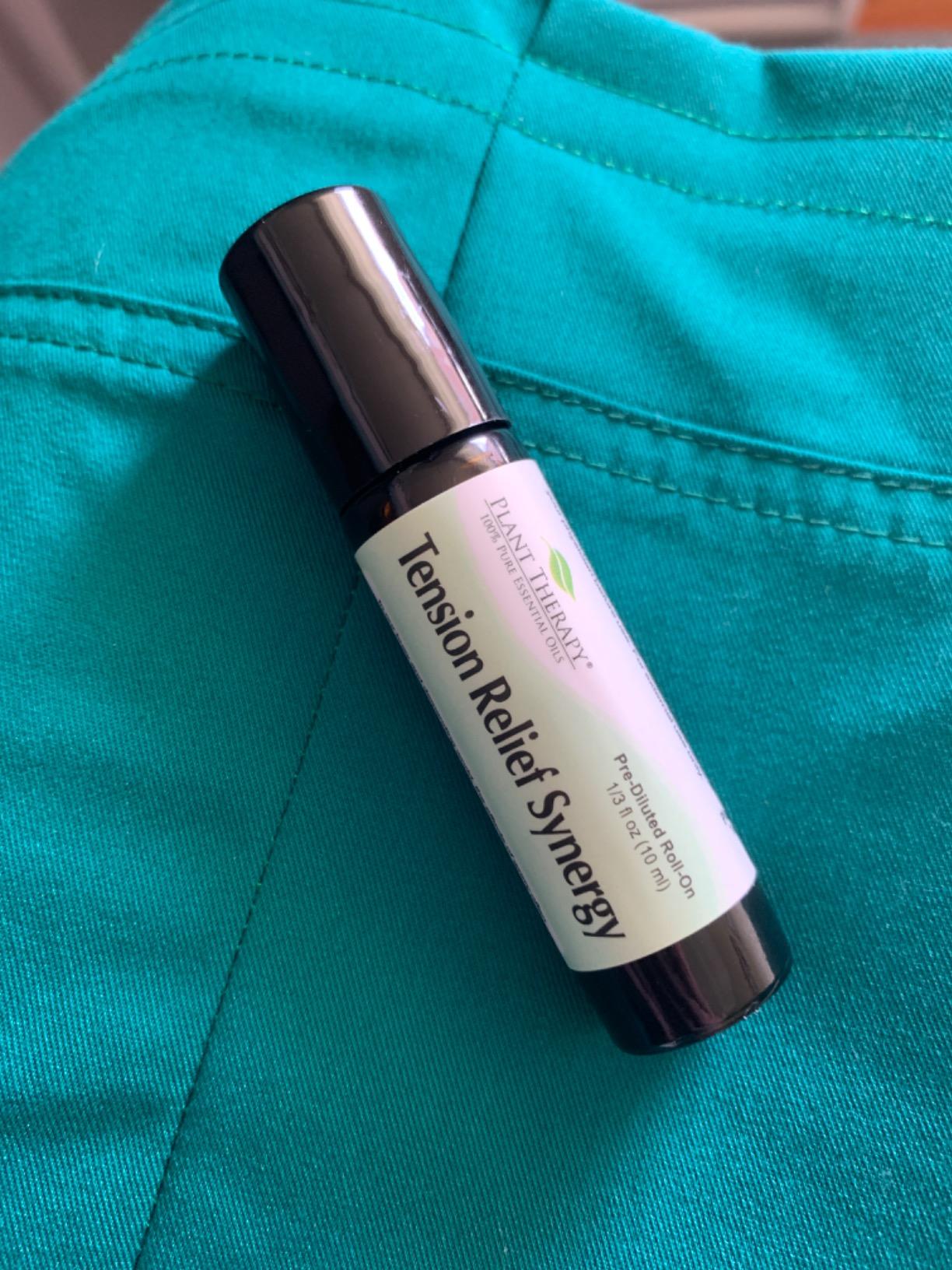 Plant Therapy Tension Relief Essential Oil Blend Pre-Diluted Roll-On, 10 mL (1/3 oz), Pure Essential Oils Diluted in Fractionated Coconut Oil for Ready-to-Use Application customer photo 1