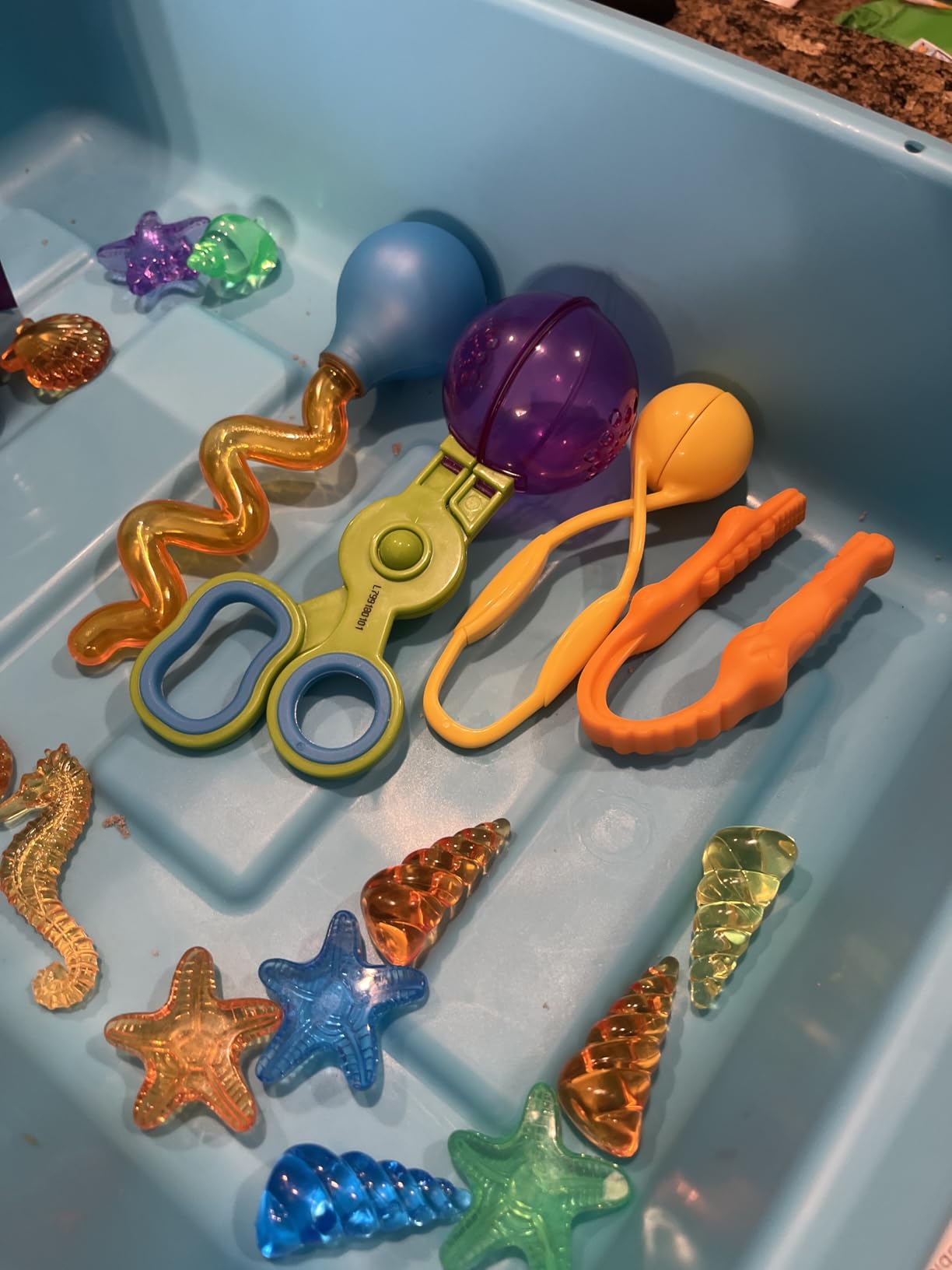 Learning Resources Helping Hands Fine Motor Tool Set Toy - Sensory Bin Sand Toys, Montessori, Plastic Tweezers, Therapy Games For Toddler, Homeschool Preschool Supplies customer photo 1