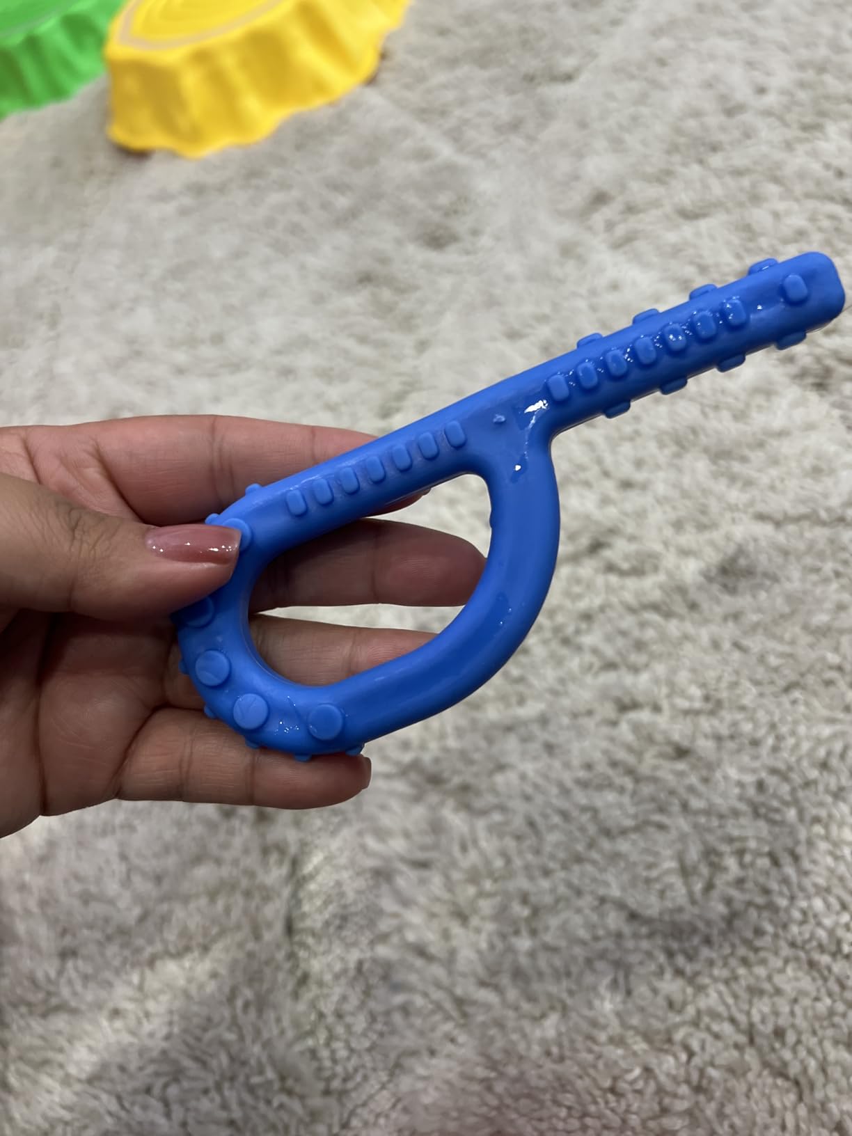 ARK Textured Grabber Sensory Chew, Sensory Toys for Kids and Adults, Chewy Fidget for Autism, ADHD, SPD, Anxiety, Medical-Grade Oral Motor Therapy Tools, XXT, Very Firm, Royal Blue customer photo 1
