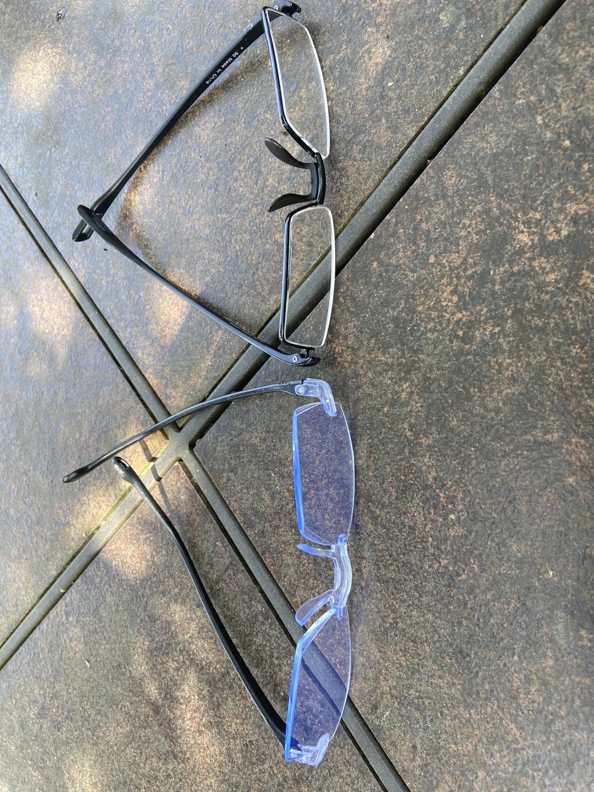 Featherweight Slim Half Rim Memory Flex Reading Glasses With Anti-reflective AR Coating customer photo 1