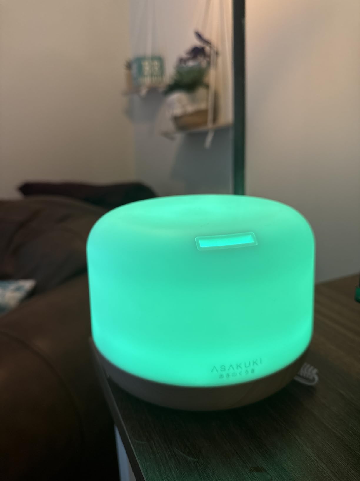 ASAKUKI Essential Oil Diffuser for Home, 500ML Aromatherapy Diffuser Humidifier with Remote Control, 7 Color LED Lights, Quiet Cool Mist Diffuser for Bedroom, Office (Yellow) customer photo 2