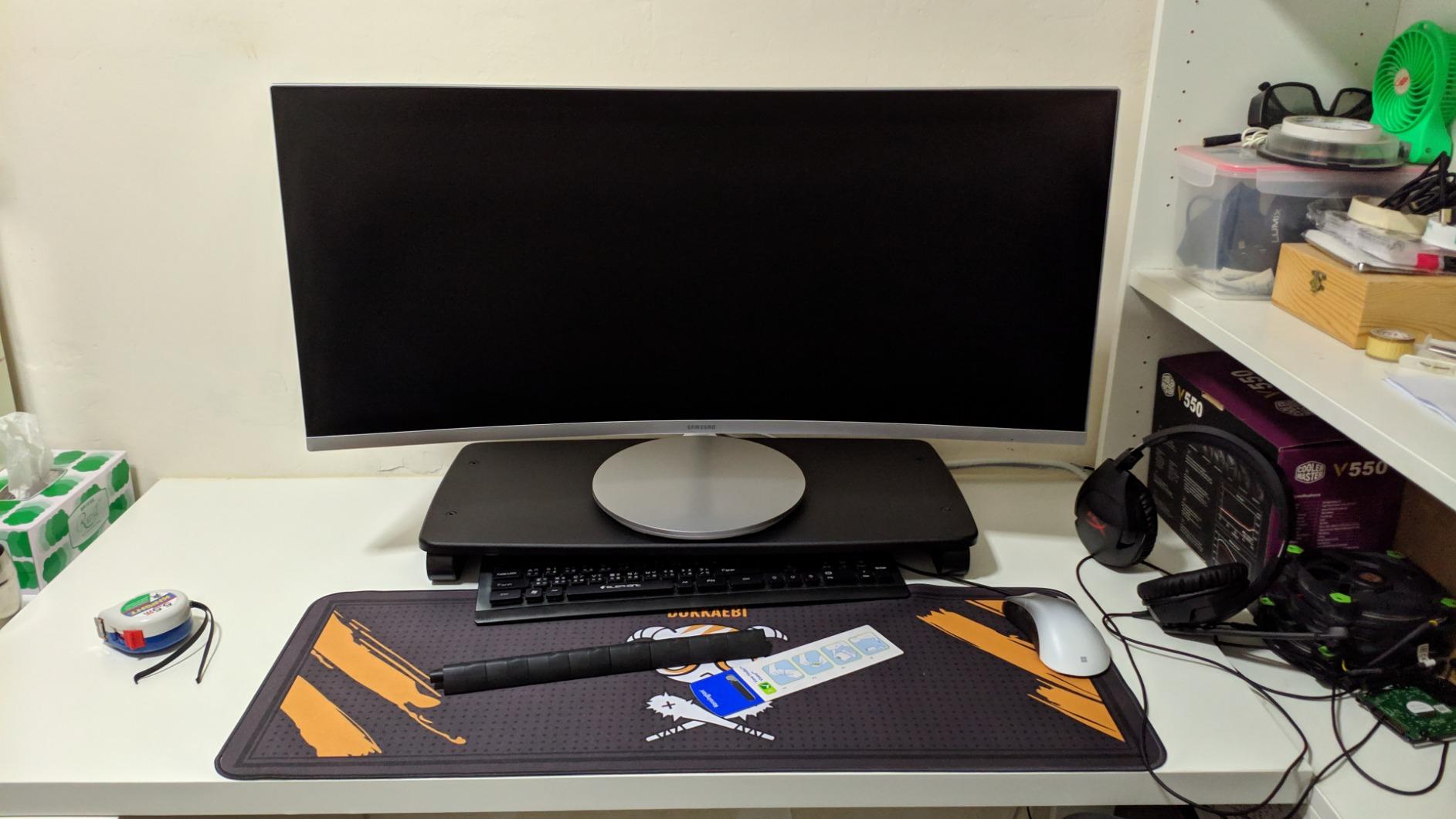 Kensington SmartFit Extra Wide Monitor Stand, Adjustable Height, Ergonomic Design (K52797WW) Black customer photo 2
