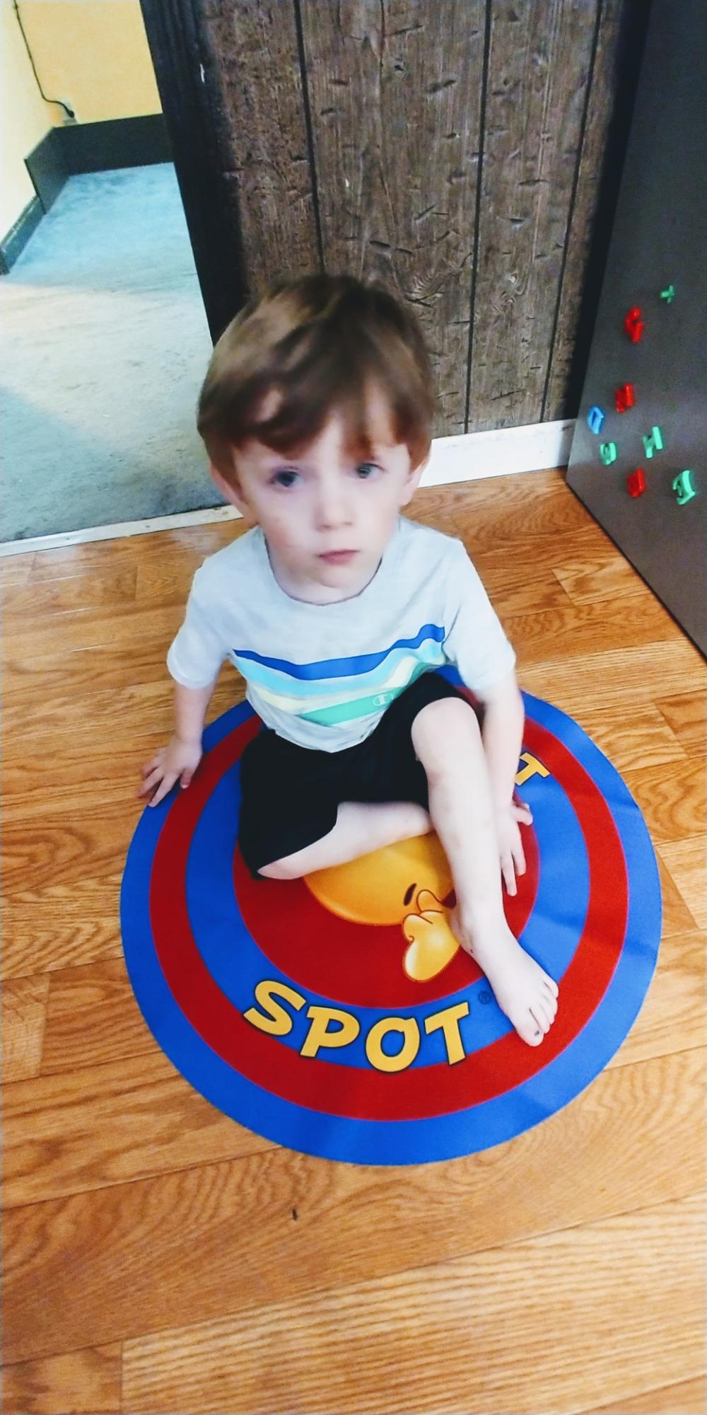 Thought-Spot Time Out Mat for Toddlers - Positive Discipline & Calm Down Corner Tool customer photo 1