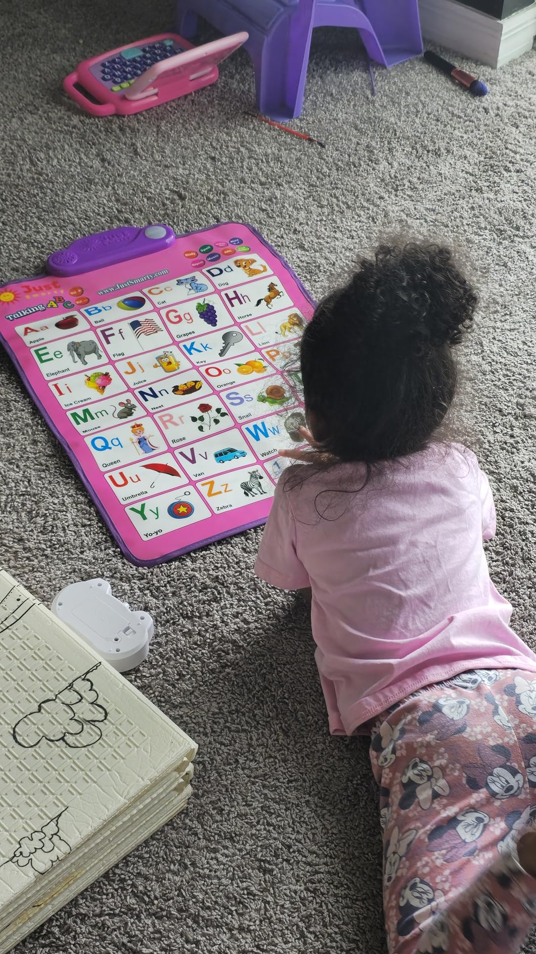 Just Smarty Alphabet Wall Chart for Toddlers 1-3 | ABCs & 123s Kids Learning Toy | Educational Gift for Infant Ages 1 2 3 4 5 | Speech Therapy for Kids 1-3 | Autism Toys for Toddlers 3-4 customer photo 2