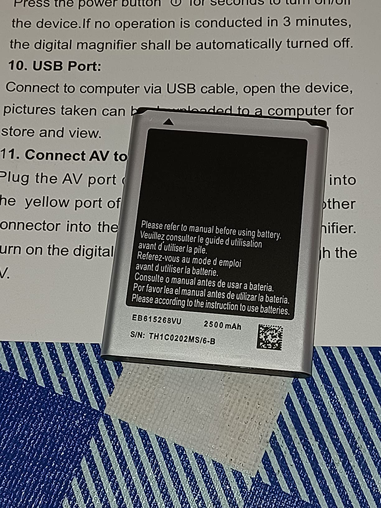 Koolertron Digital Video Magnifier, Handheld Portable Electronic Reading Aid Support AV Output to TV with 4X/8X/16X/32X Zoom Multiple 17 Kinds Color Mode (5 inch, Black) customer photo 2