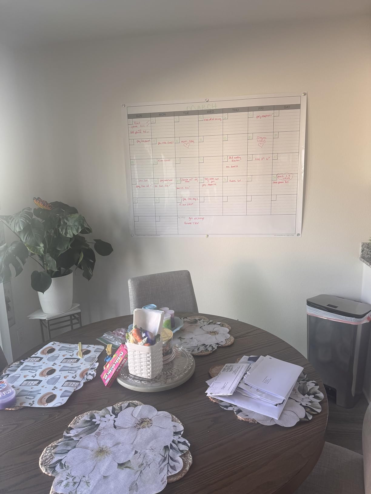 Dry Erase Monthly Extra Large White Board Calendar for Wall, 38