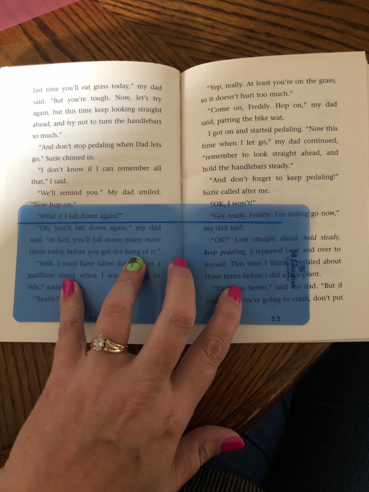 Luigi's SB Education 10 x Dyslexia Reading Tools for kids with Coloured Overlays | Guided reading strips for Dyslexia, Irlen Syndrome, ADHD and Visual Stress | Perfect Reading Trackers for kids customer photo 2