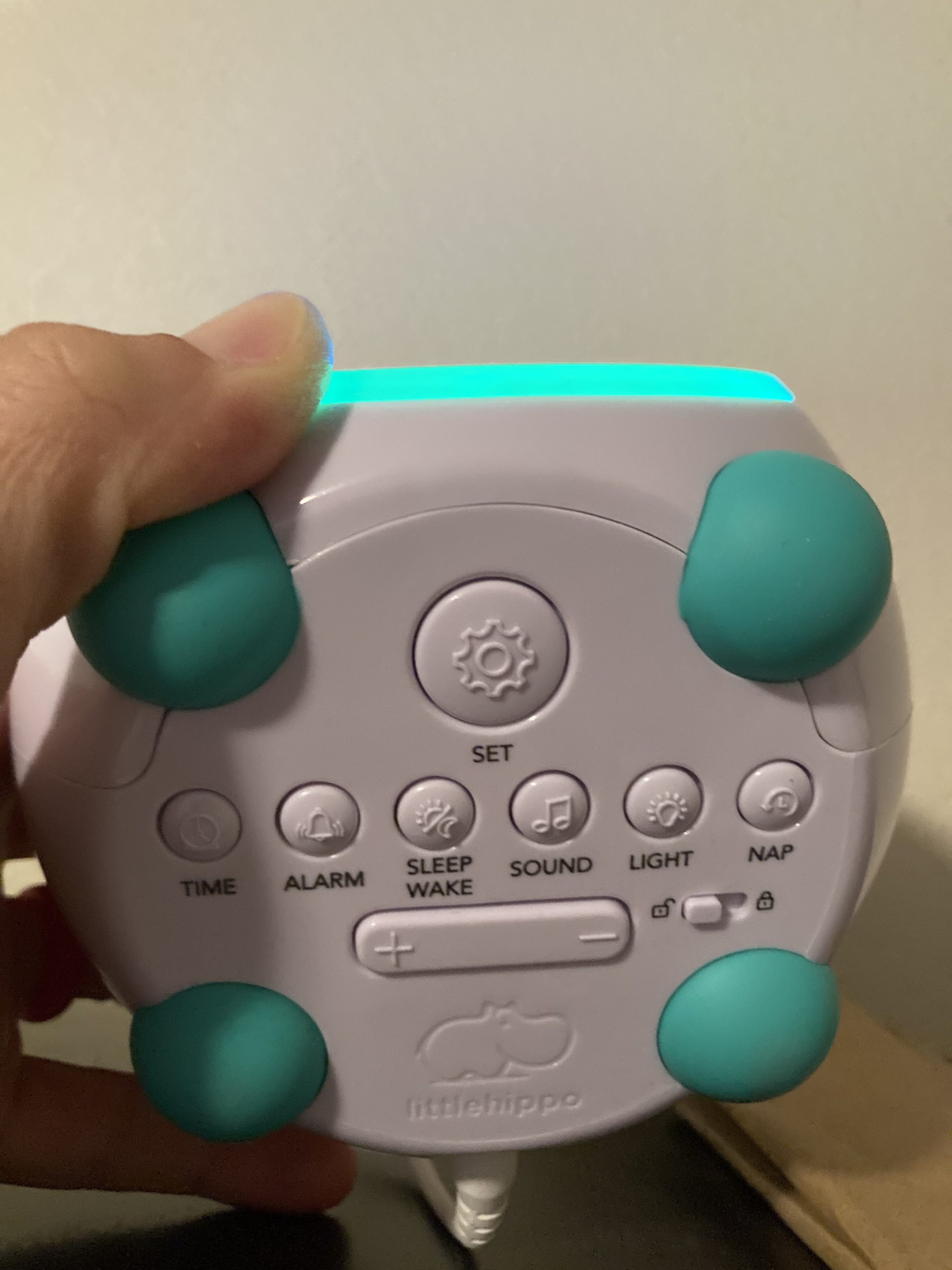 LittleHippo Mella: Kids Alarm Clock, Ready to Rise Children's Sleep Trainer, Night Light, Sound Machine and OK to Wake for Toddlers and Kids - Arctic Blue (Updated 2025) customer photo 1