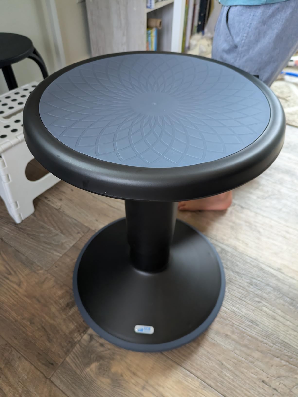 ECR4Kids SitWell Wobble Stool, Adjustable Height, Active Seating, Eggplant customer photo 2