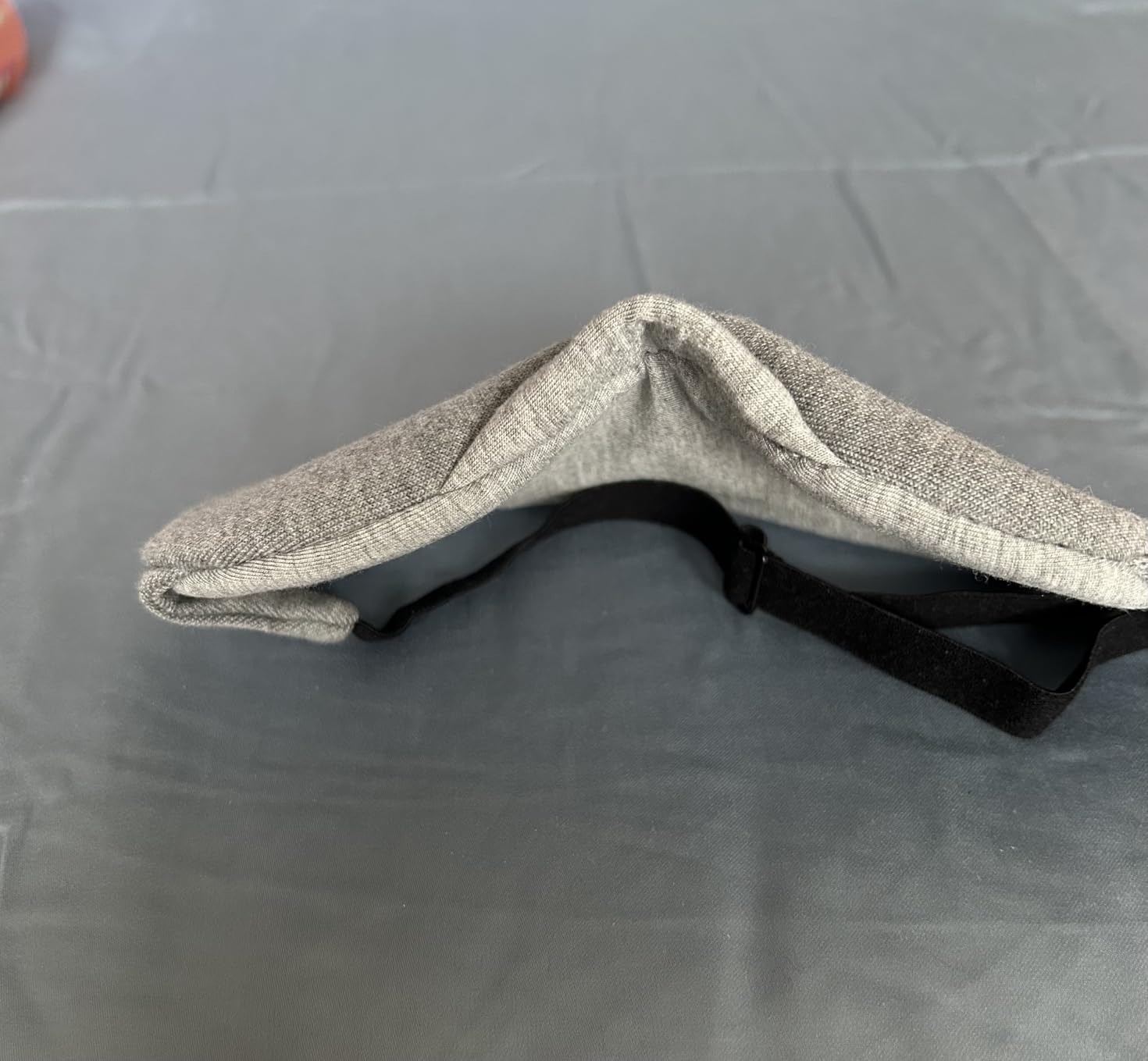 Mavogel Cotton Sleep Eye Mask - Updated Design Light Blocking with Adjustable Nose Bridge, Soft and Comfortable Night Eye Mask for Men Women, Eye Blinder for Shift Work, Includes Travel Pouch, Grey customer photo 1