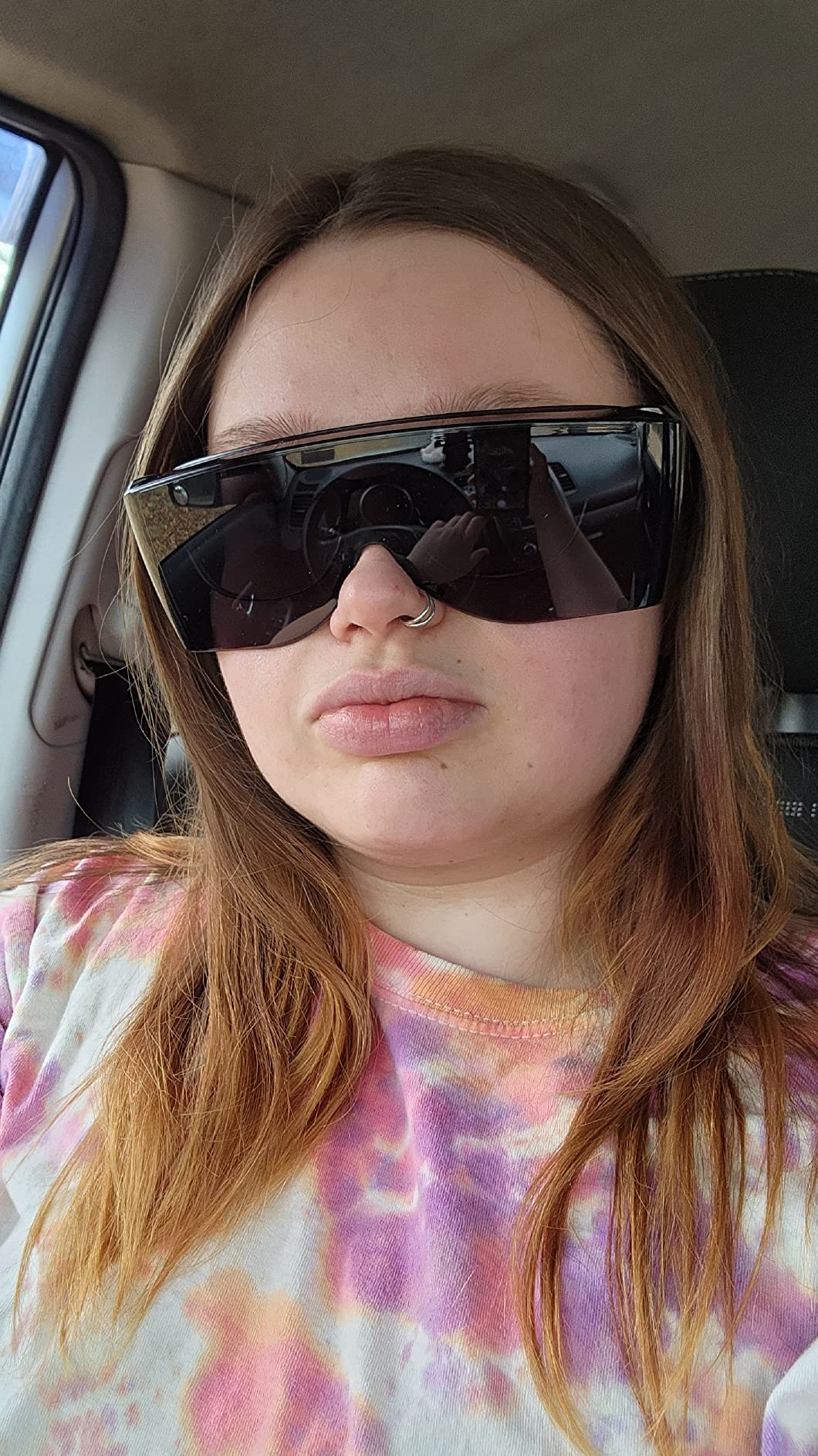 Cover-Ups Black Fit Over Sunglasses - Wrap Around Sunglasses - People Who Wear Prescription Glasses in the Sun customer photo 1