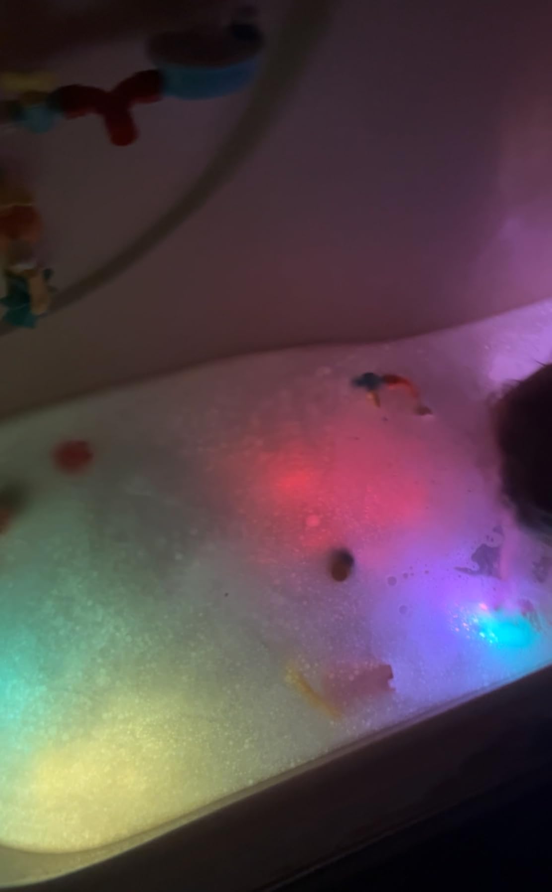 Glo Pals Water-Activated Light-Up Sensory Bath Toy Cubes for Bathtime and Sensory Play, Vibrant Light-Up Colored Cubes for Kids and Toddlers, Glows Purple, Yellow, Green, and Red, Pack of 12 customer photo 1