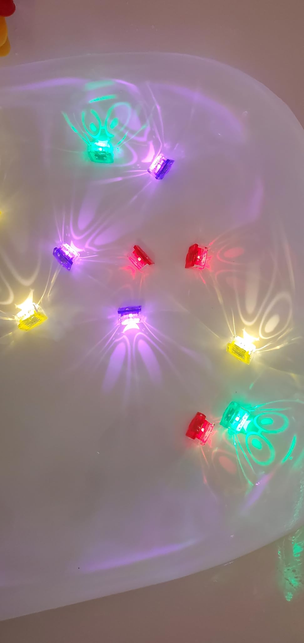 Glo Pals Water-Activated Light-Up Sensory Bath Toy Cubes for Bathtime and Sensory Play, Vibrant Light-Up Colored Cubes for Kids and Toddlers, Glows Purple, Yellow, Green, and Red, Pack of 12 customer photo 2