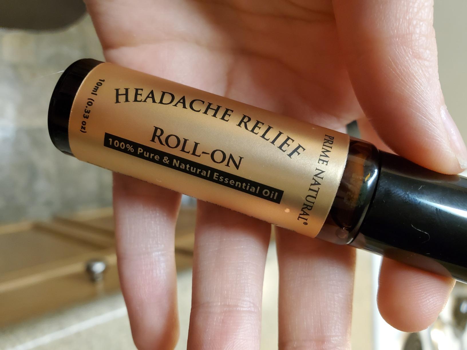 PRIME NATURAL Headache Relief Essential Oil Roll On 10ml, Pre-Diluted, Ready to Use Roller for Migraine, Tension, Calming, Soothing, Grounding, Sore Muscles, Sprain & Sleep customer photo 2