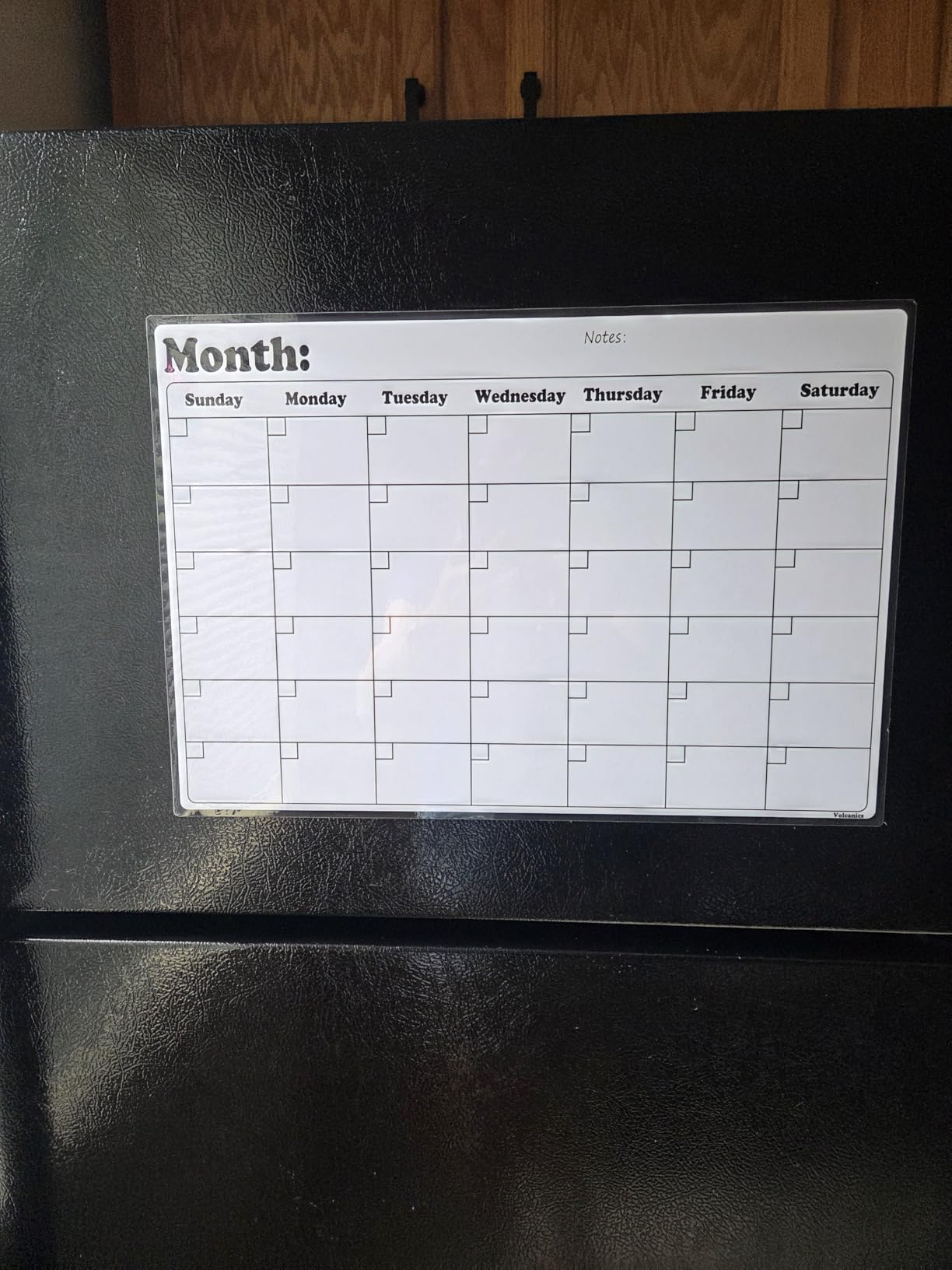Fridge Calendar Magnetic Dry Erase Whiteboard Calendar for Refrigerator Planners 16.9 Inches X 11.8 Inches customer photo 1