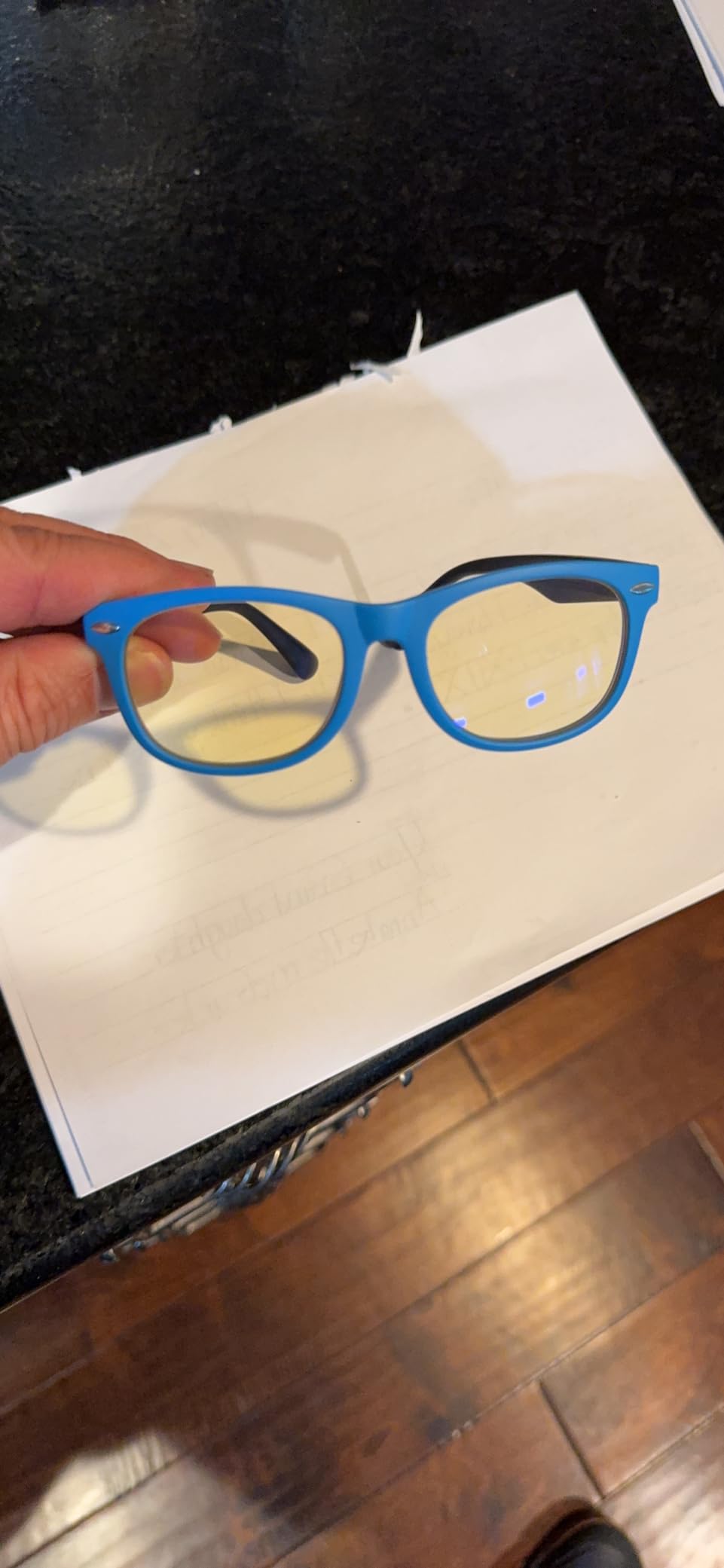 DefenderShield Blue Light Blocking Glasses Kid Series for Computer, Mobile, Gaming, Sleep - Anti Eye Strain, Headache customer photo 2