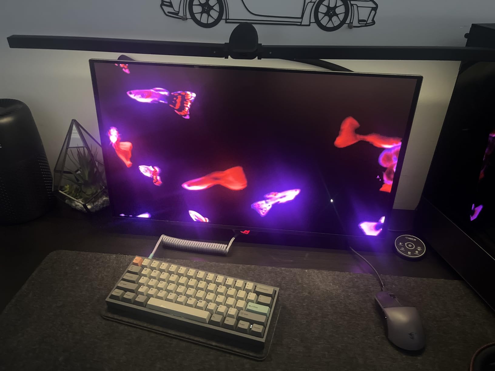 VIVO Premium Aluminum Full Motion Dual Monitor Desk Mount Stand with Lift Engine Arm, Pole Extension, and USB Ports, Fits Ultrawide Screens up to 40 inches, STAND-V102BDU customer photo 1