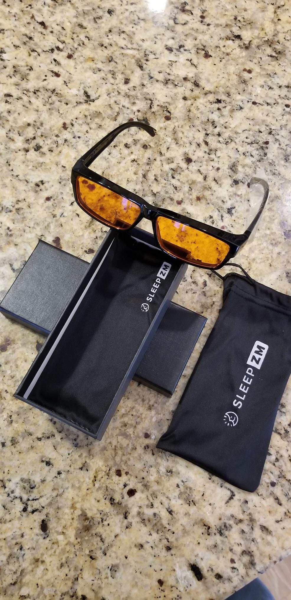 Sleep ZM Blue Light Blocking & Light Sensitivity Fitover Glasses - 14 Lenses for Comfort, Relaxation, Sleep, Reading & Relief customer photo 1