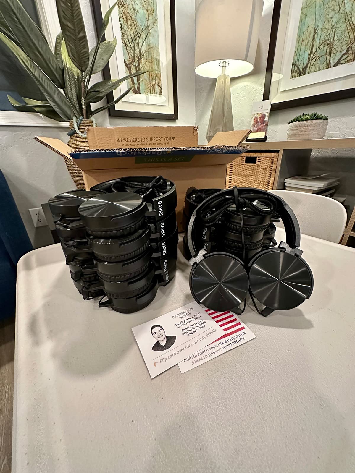 Barks Classroom Headphones (10 Pack): On-Ear Premium Student Bulk Headphones: Perfect for Kids, Grades K-12, Schools & for Class Sets (Great Value, Durable, Noise Reducing, Comfortable, Easy-to-Clean) customer photo 1
