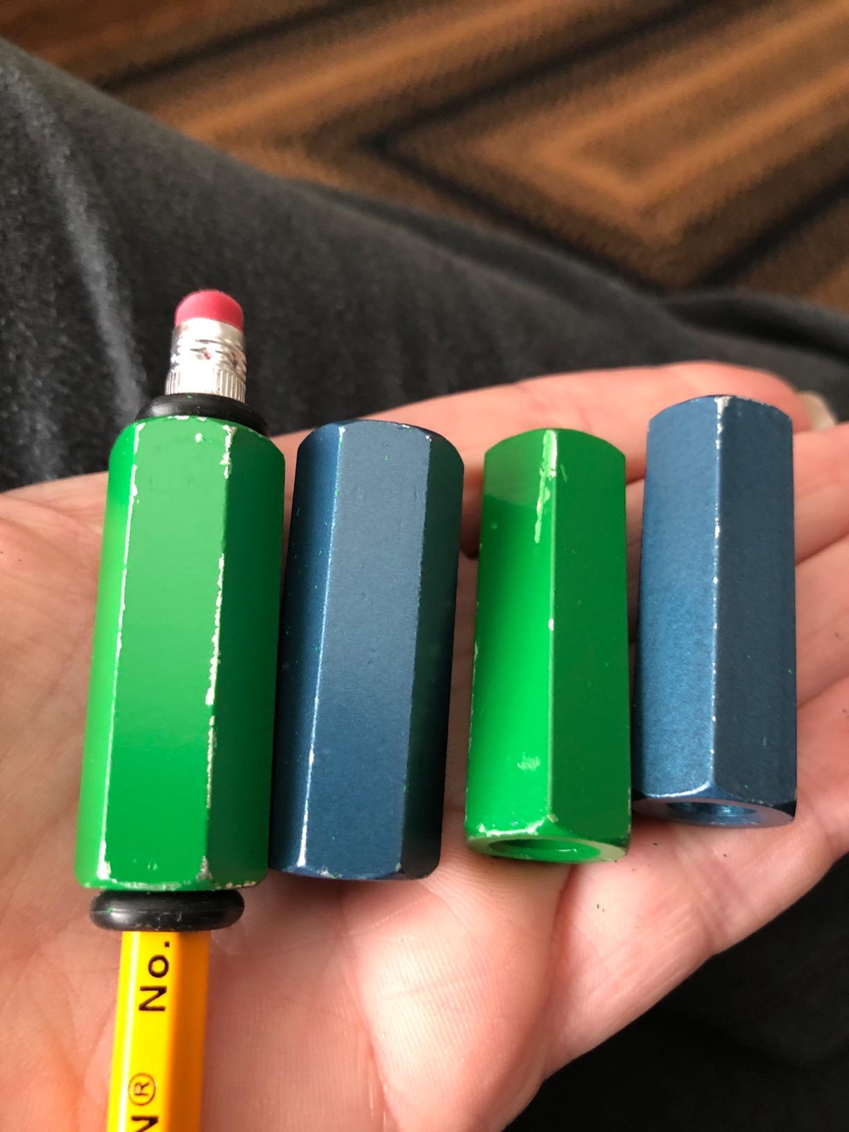 Pack of 4 Pen or Pencil Weights | Handwriting Aid for Children, Elderly, or Special Needs. Assists with Penmanship Issues Due to Autism, Tremors, Grip Strength or Fine Motor Skill Disability. 1.5 Oz customer photo 2