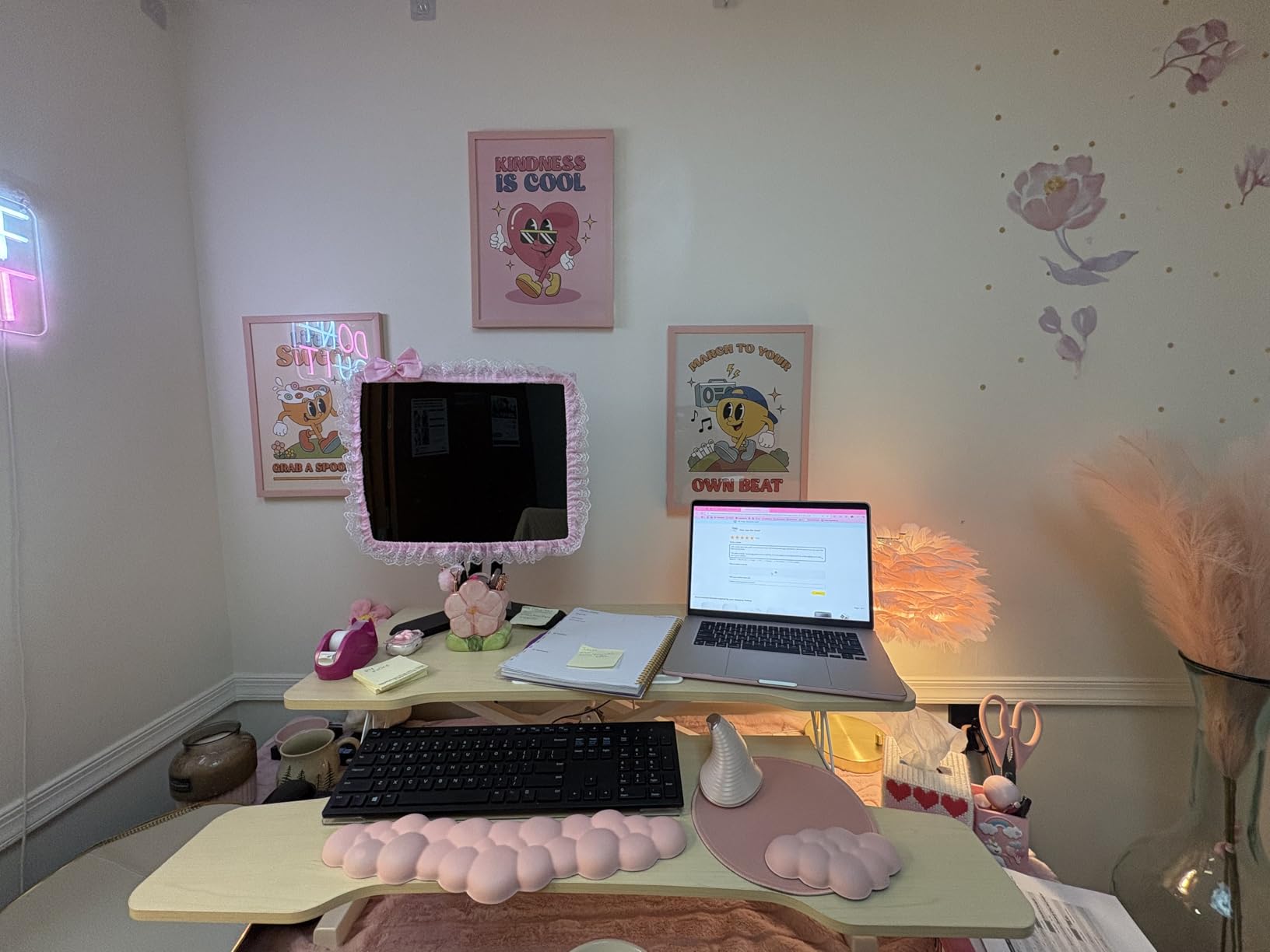 FITUEYES Height Adjustable Standing Desk 36