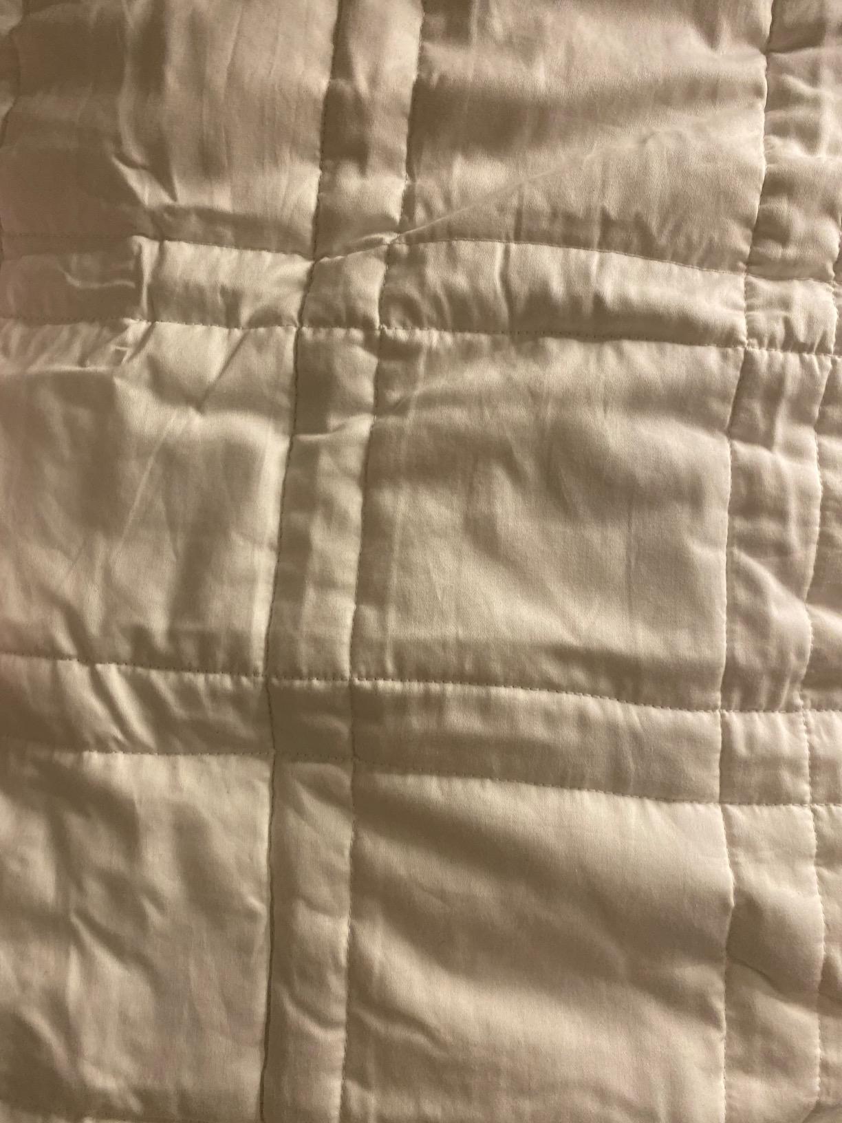 Baloo Weighted Blanket for Adults 15 lb Full/Queen (Pebble White, 60