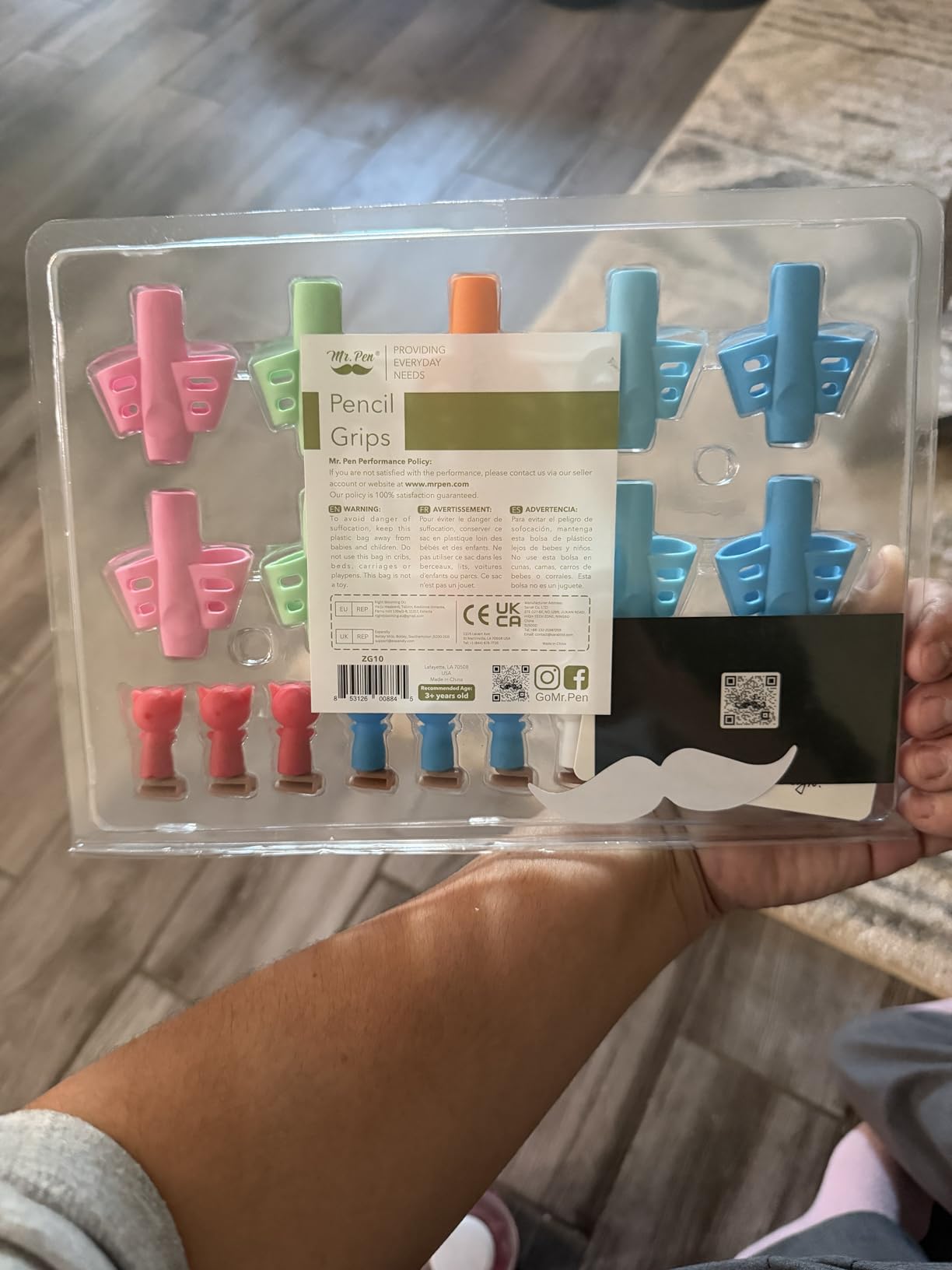 Mr. Pen - Pencil Grips for Kids Handwriting, 20 Pack, Writing Aid Tools for Beginners, Preschoolers & Toddlers customer photo 2